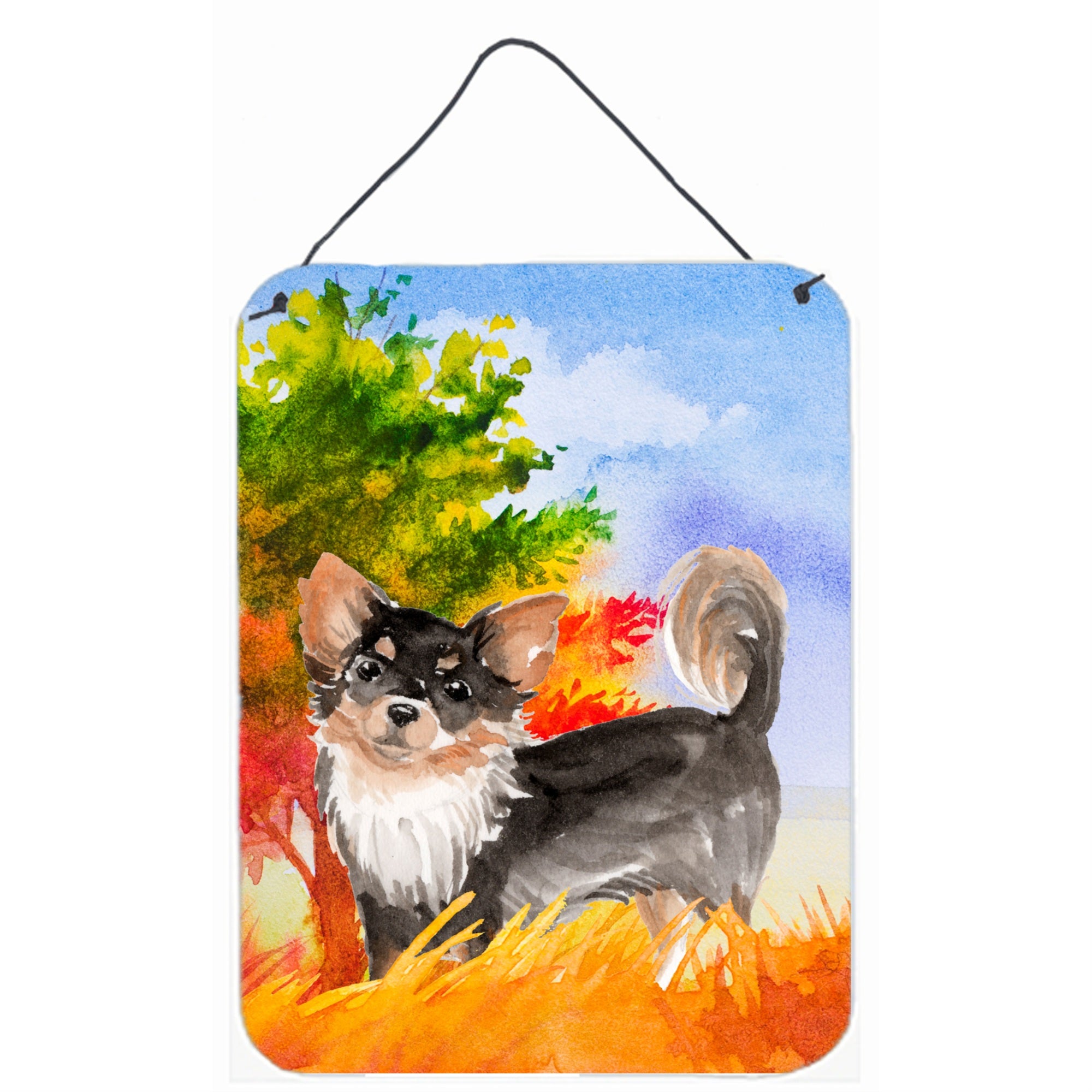 'Caroline'S Treasures Fall Chihuahua Door Hanging Prints Wall-Decor, Multicolor''