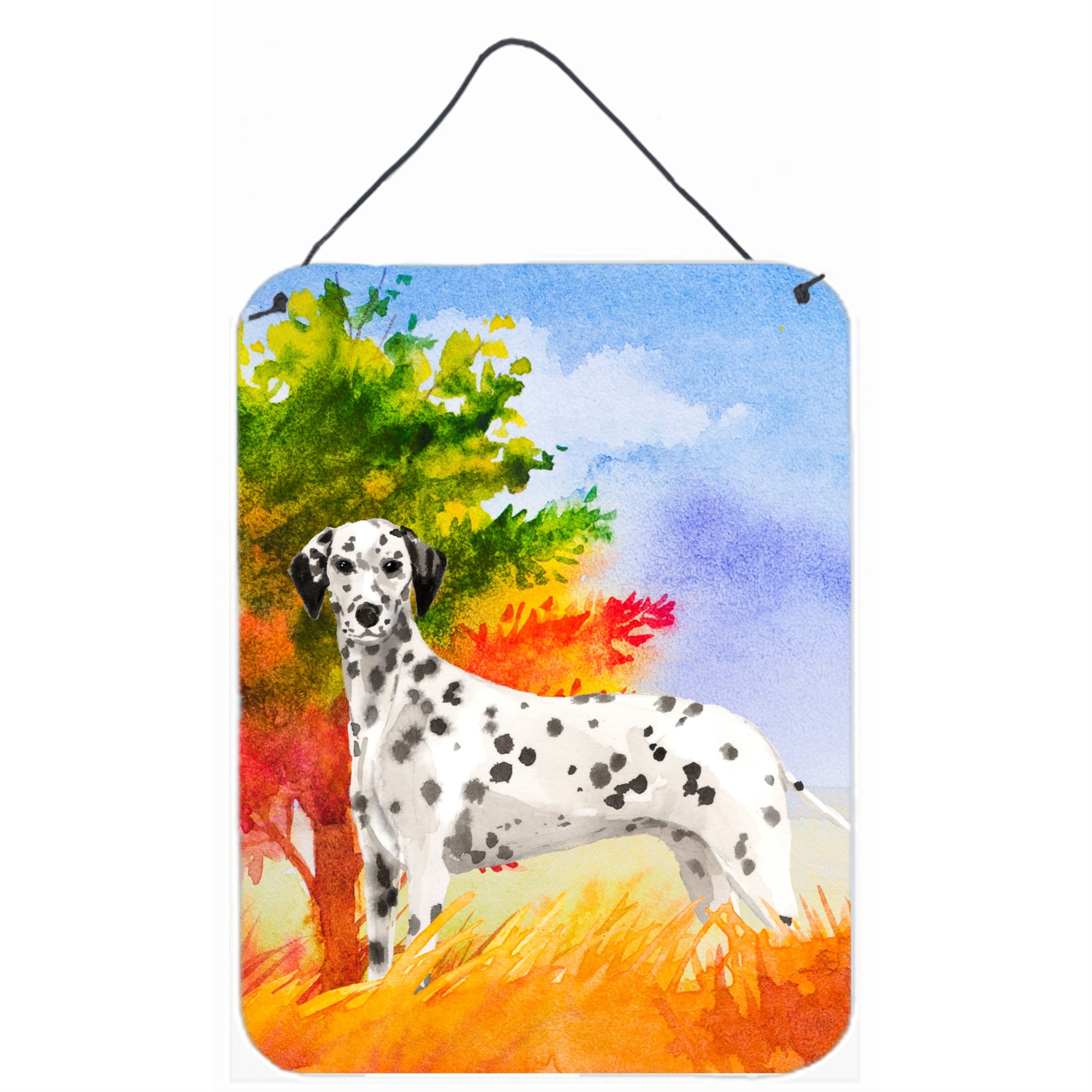 'Caroline'S Treasures Fall Dalmatian Door Hanging Prints Wall-Decor, Multicolor''