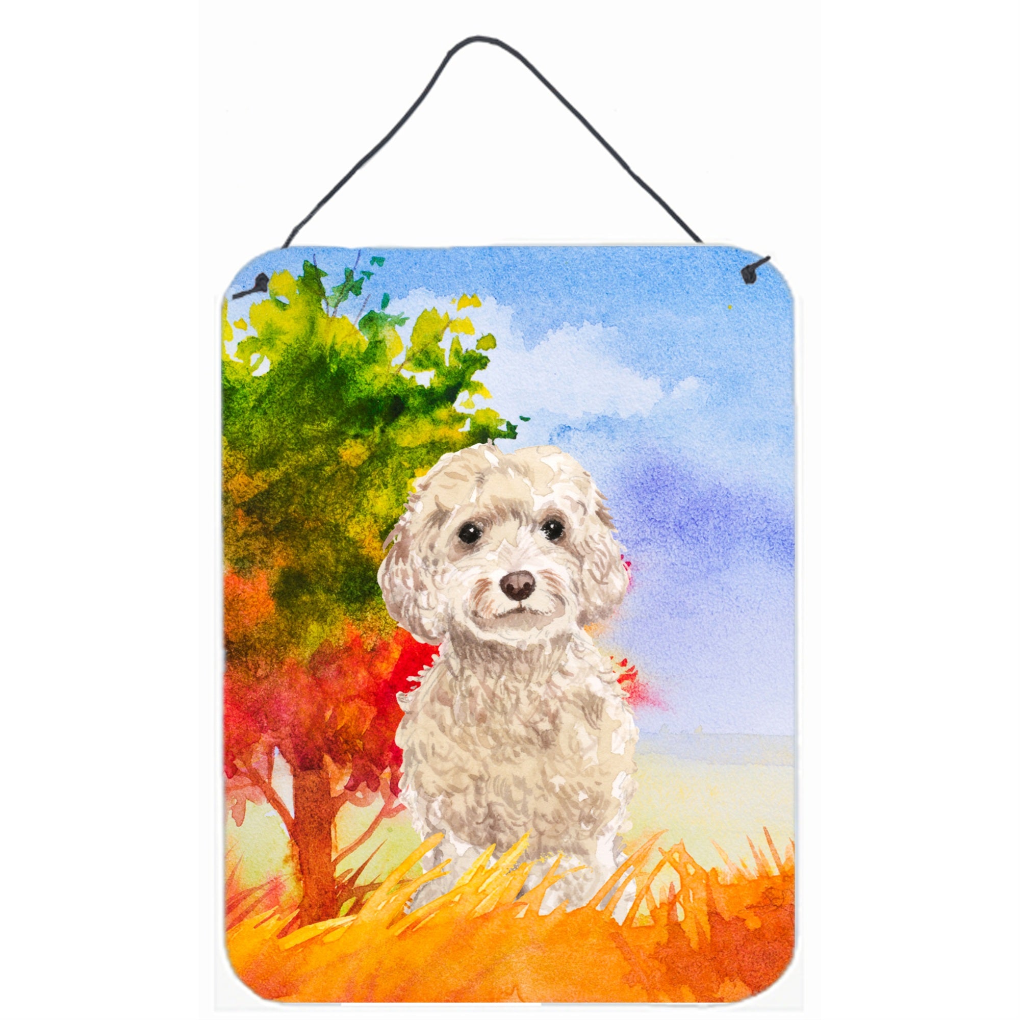'Caroline'S Treasures Fall Goldendoodle Door Hanging Prints Wall-Decor, Multicolor''