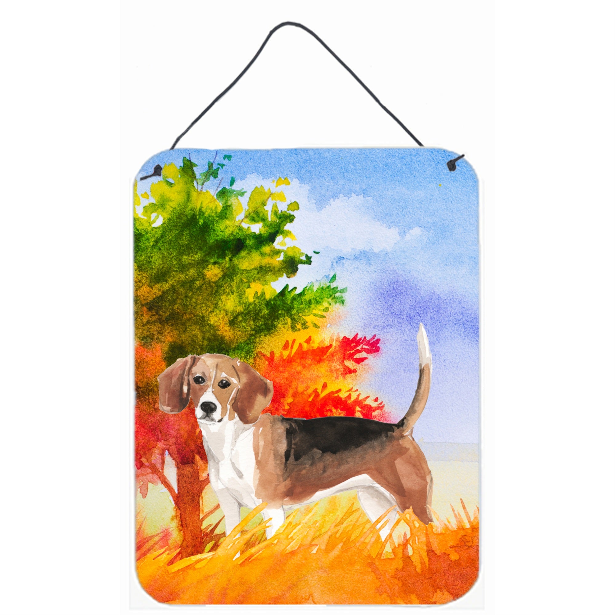 'Caroline'S Treasures Fall Beagle Door Hanging Prints Wall-Decor, Multicolor''