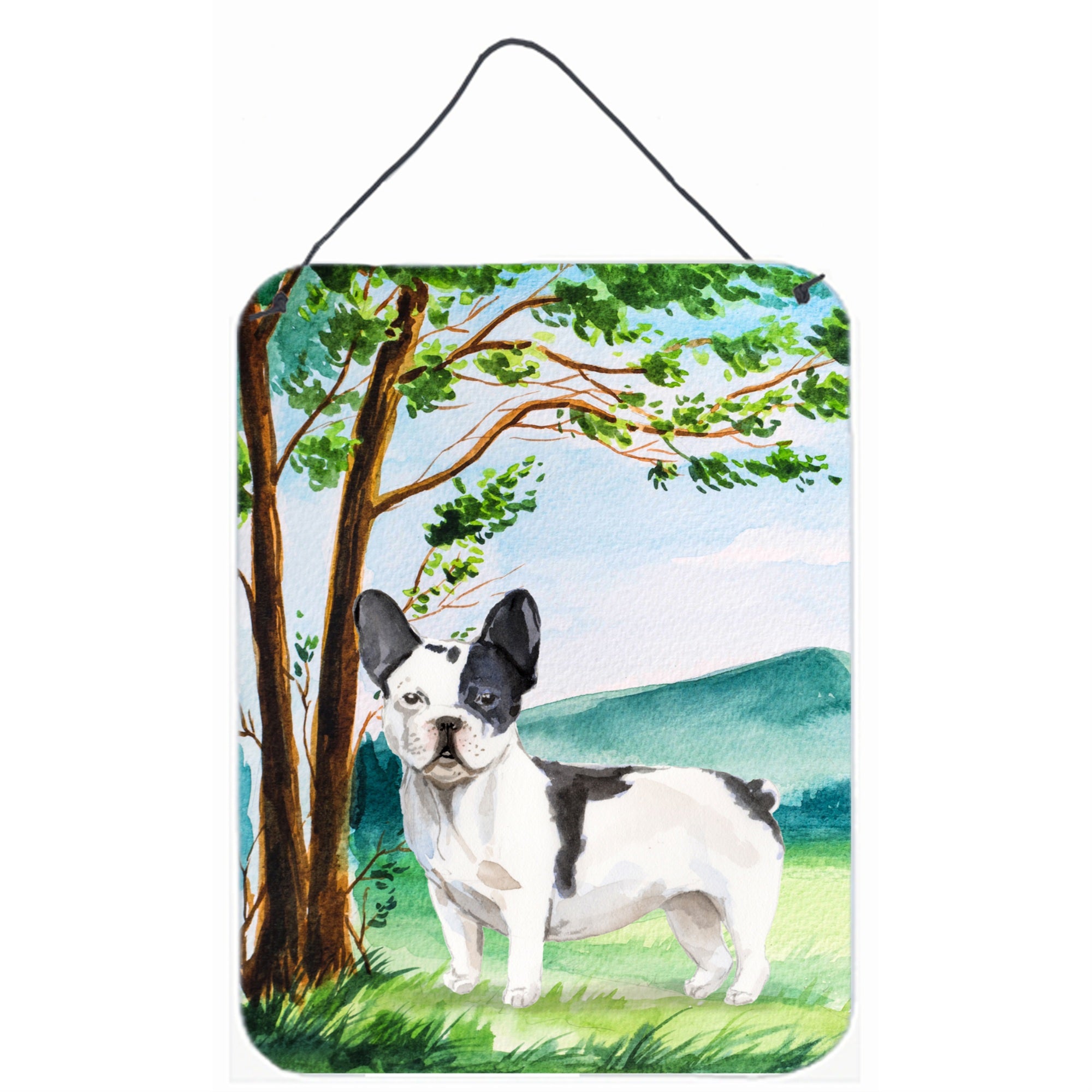 'Caroline'S Treasures Under The Tree French Bulldog Door Hanging Prints Wall-Decor, Multicolor''