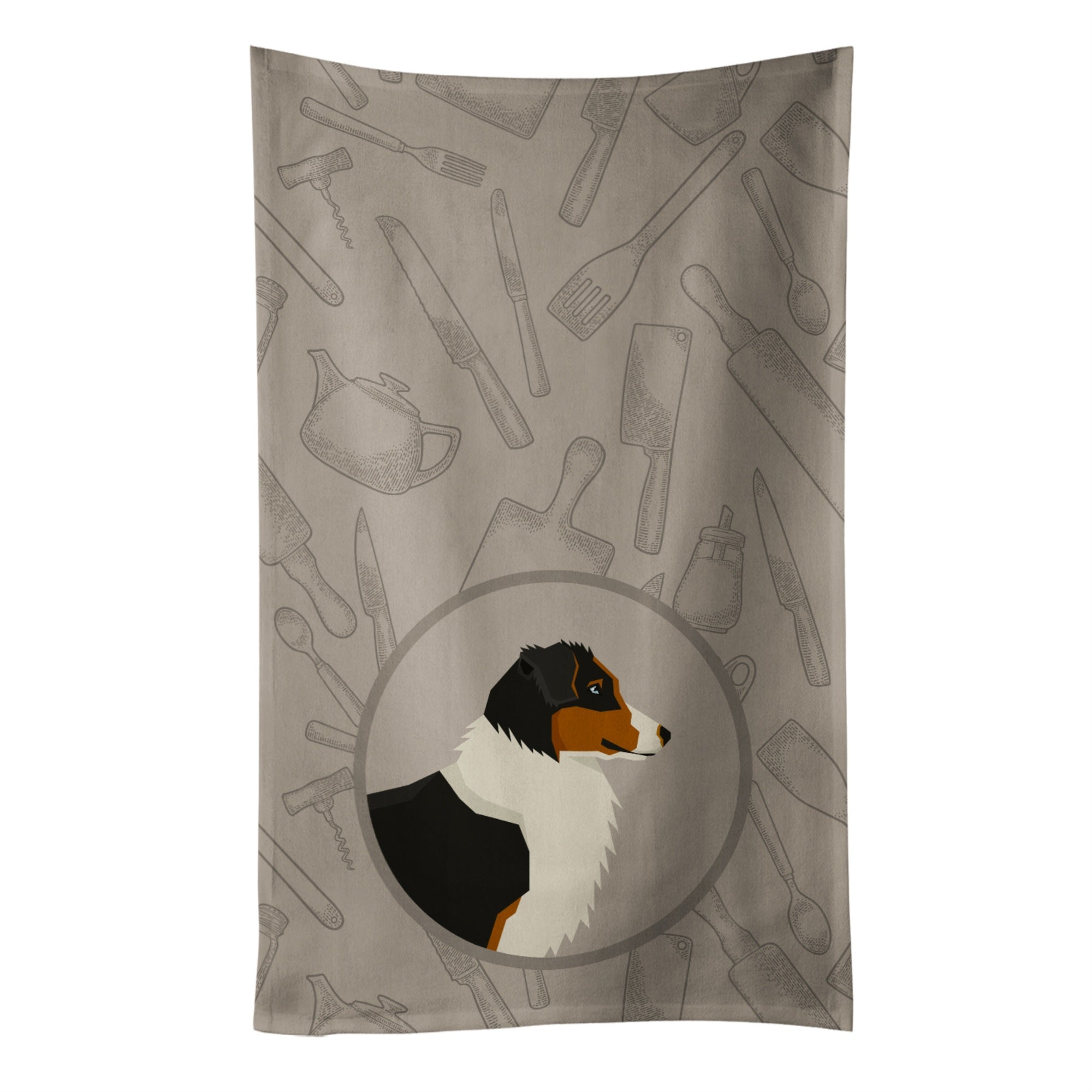 Caroline'S Treasures Ck2163Ktwl Australian Shepherd In The Kitchen Kitchen Towel