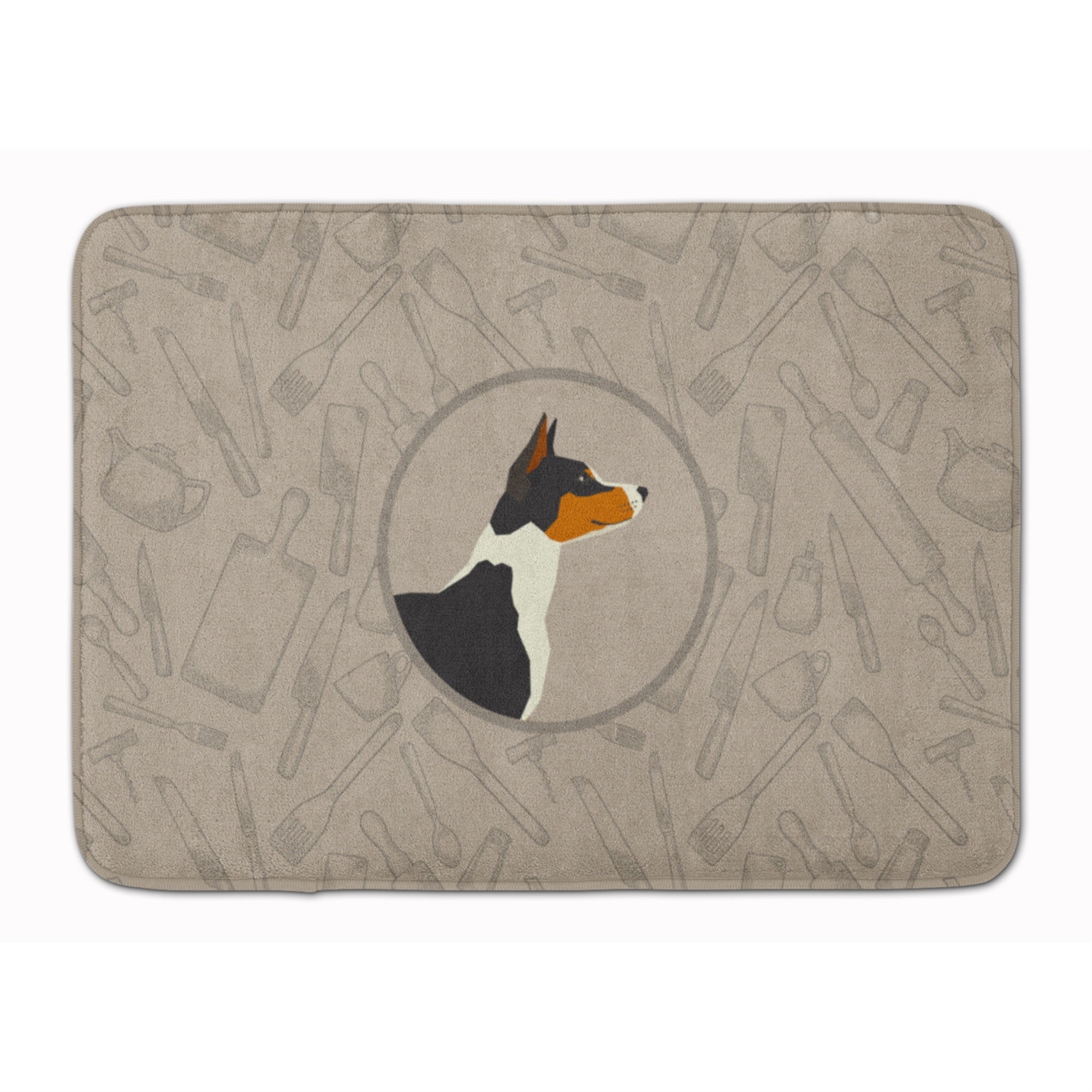 'Caroline'S Treasures Basenji In The Kitchen Machine Washable Memory Foam Mat Doormats, Multicolor''