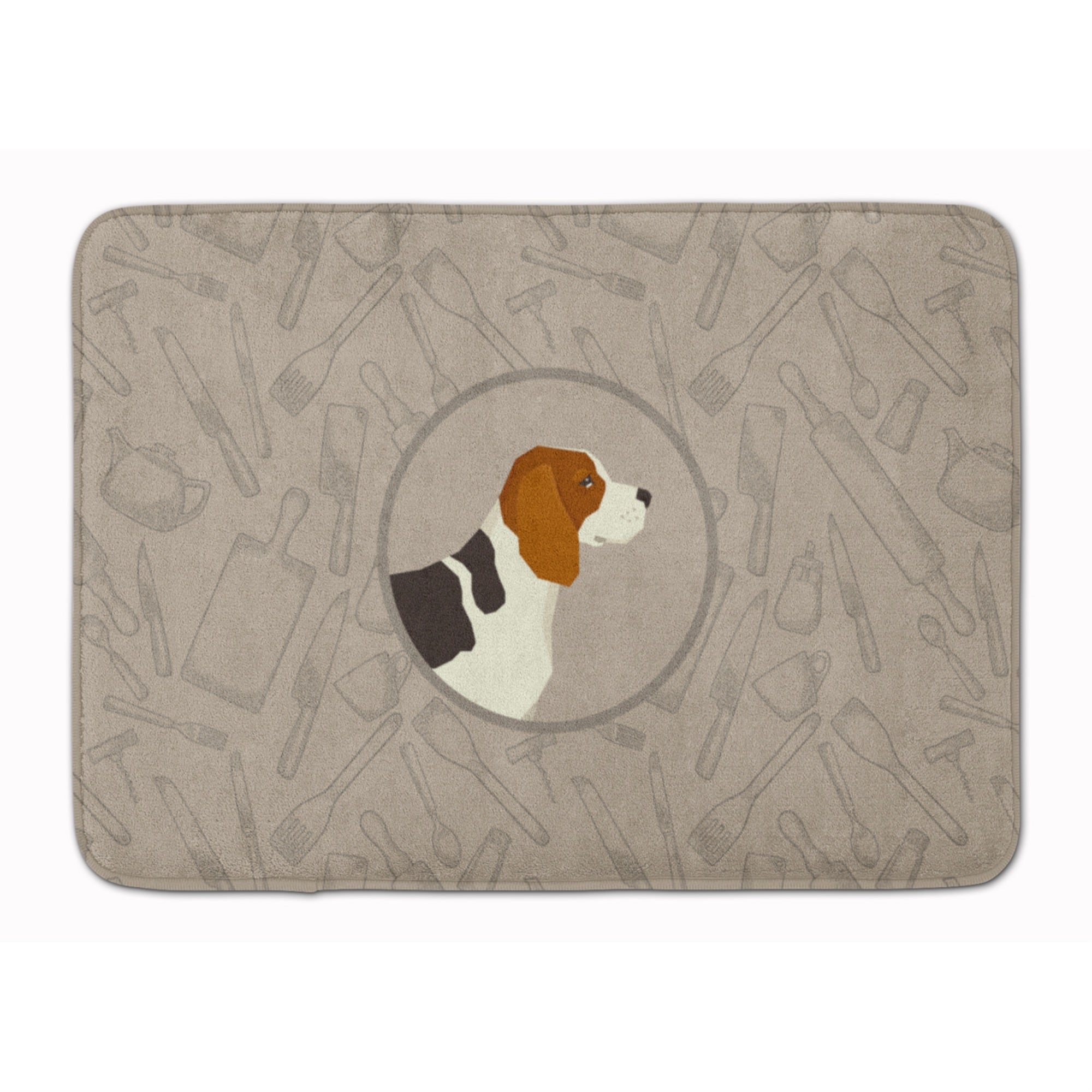 'Caroline'S Treasures Beagle In The Kitchen Machine Washable Memory Foam Mat Doormats, Multicolor''