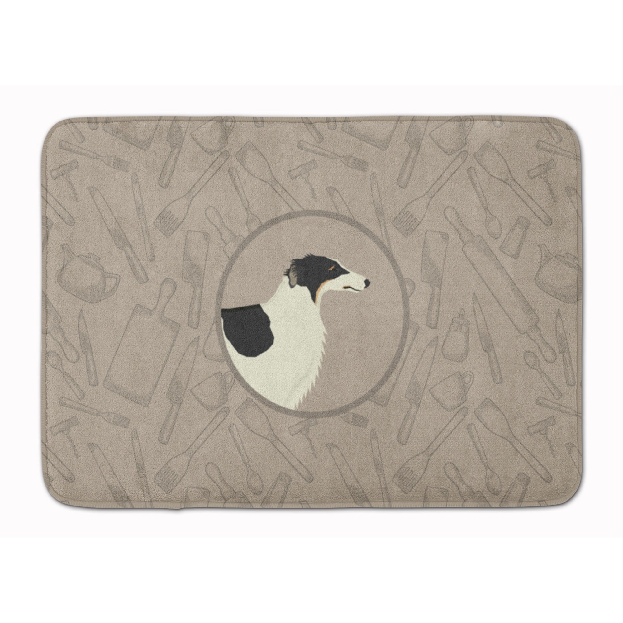 'Caroline'S Treasures Borzoi In The Kitchen Machine Washable Memory Foam Mat Doormats, Multicolor''