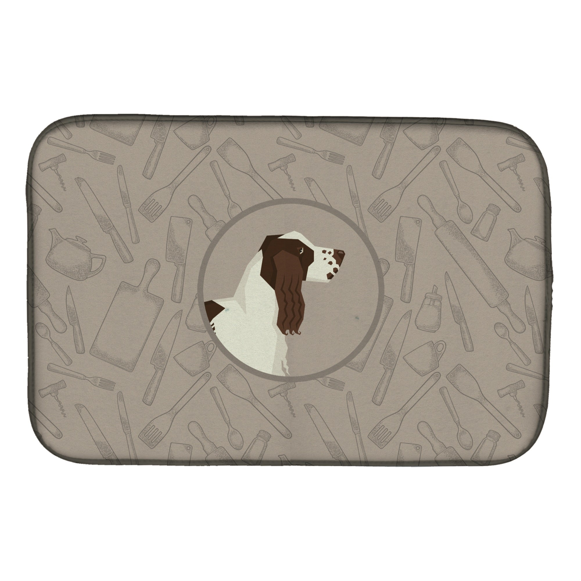 'Caroline'S Treasures Ck2184Ddm English Springer Spaniel Kitchen Dish-Drying-Mats, 14X21, Multicolor''