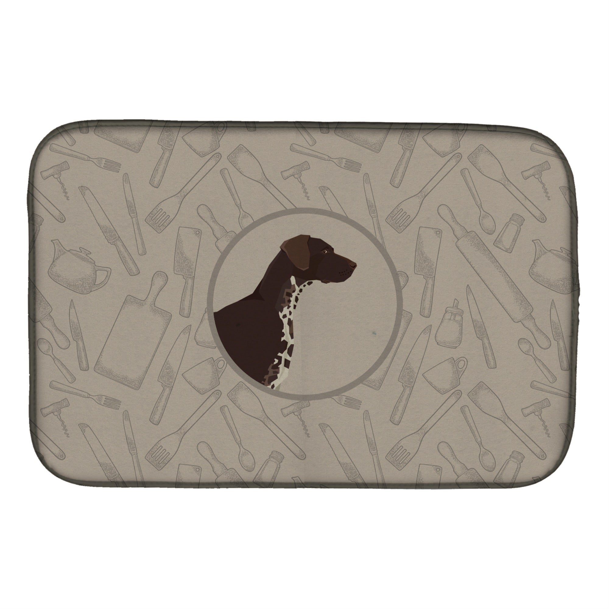 'Caroline'S Treasures Ck2188Ddm German Shorthaired Pointer Kitchen Dish-Drying-Mats, 14X21, Multicolor''