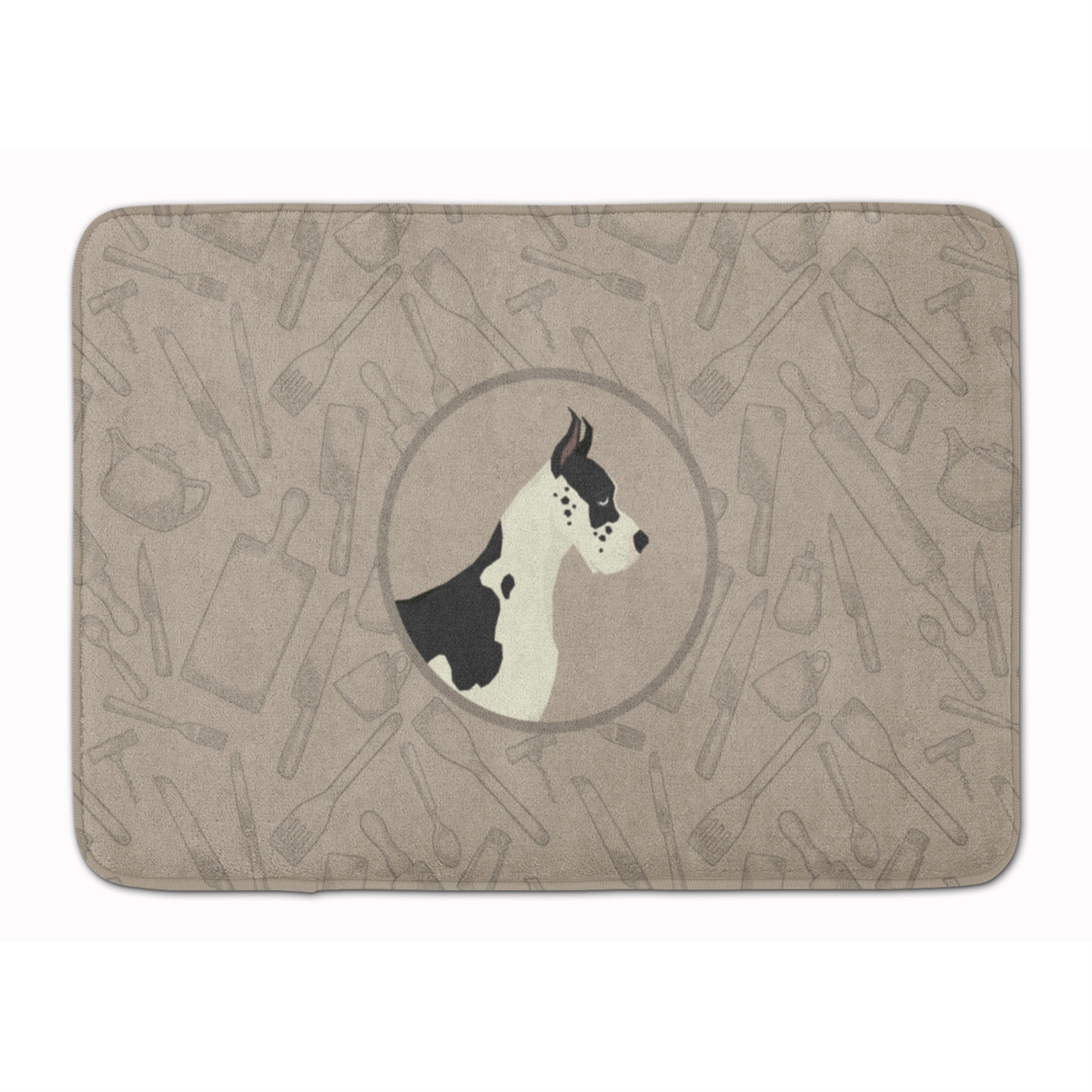 'Caroline'S Treasures Dane In The Kitchen Machine Washable Memory Foam Mat Doormats, Multicolor''