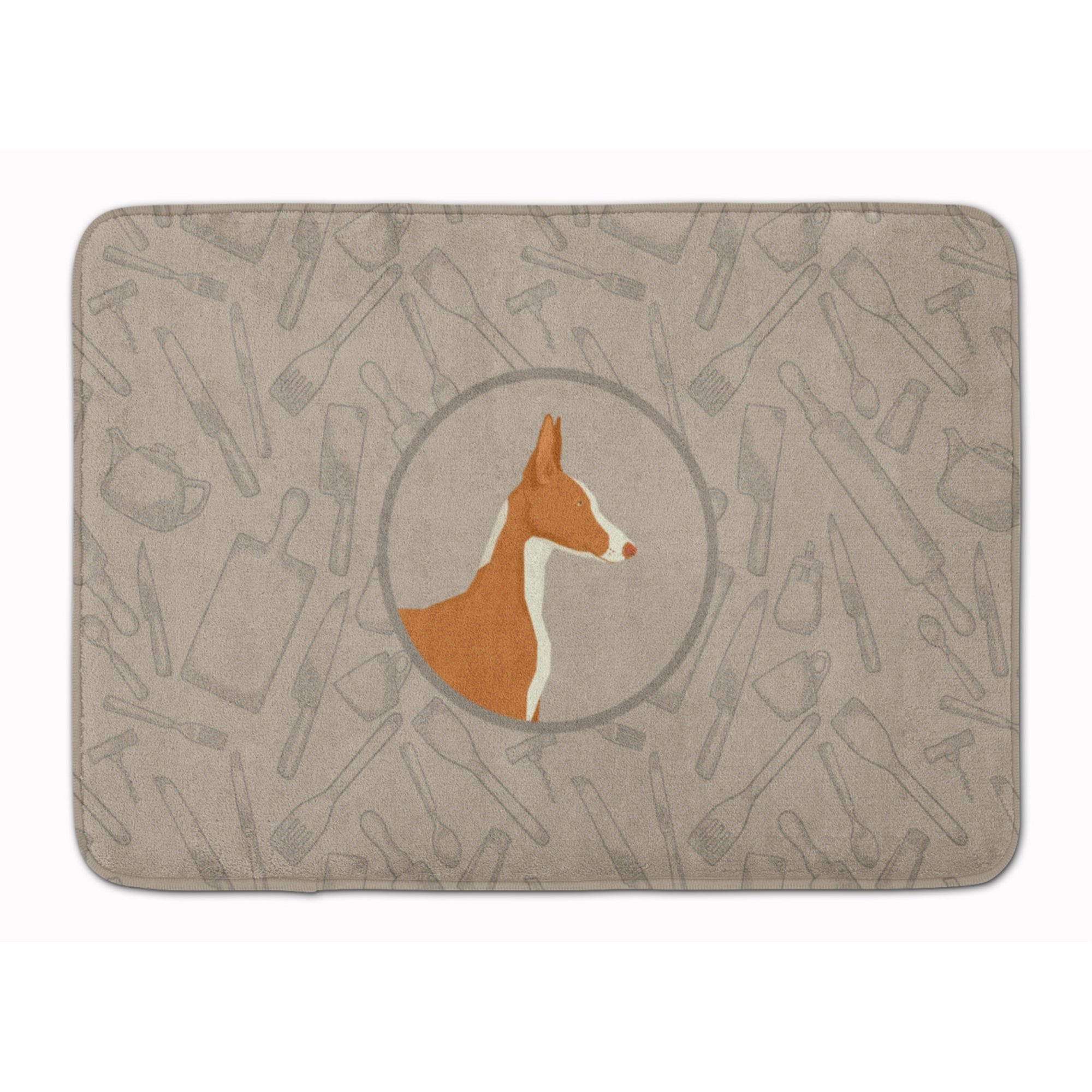 'Caroline'S Treasures Ibizan Hound In The Kitchen Machine Washable Memory Foam Mat Doormats, Multicolor''