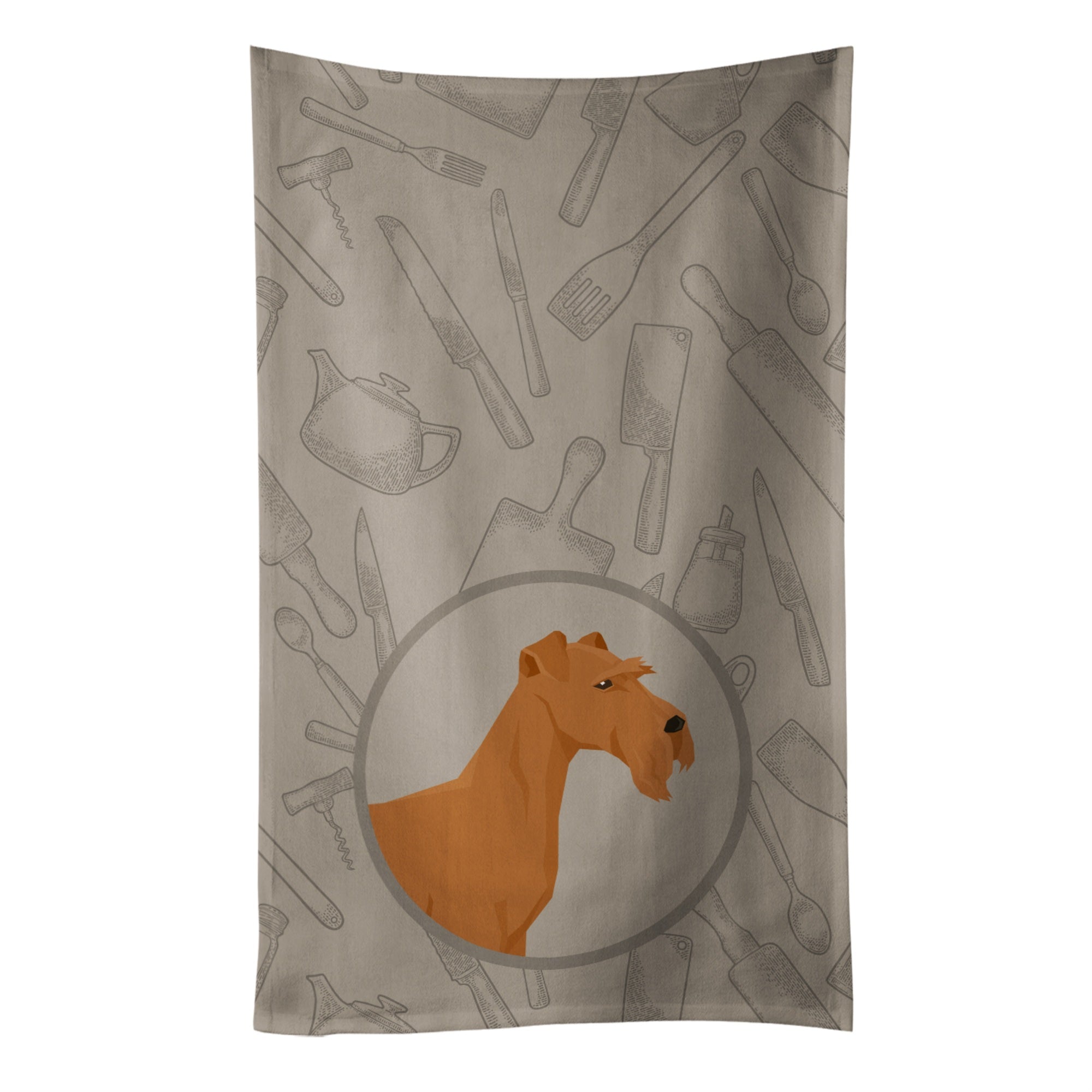Caroline'S Treasures Ck2193Ktwl Irish Terrier In The Kitchen Kitchen Towel