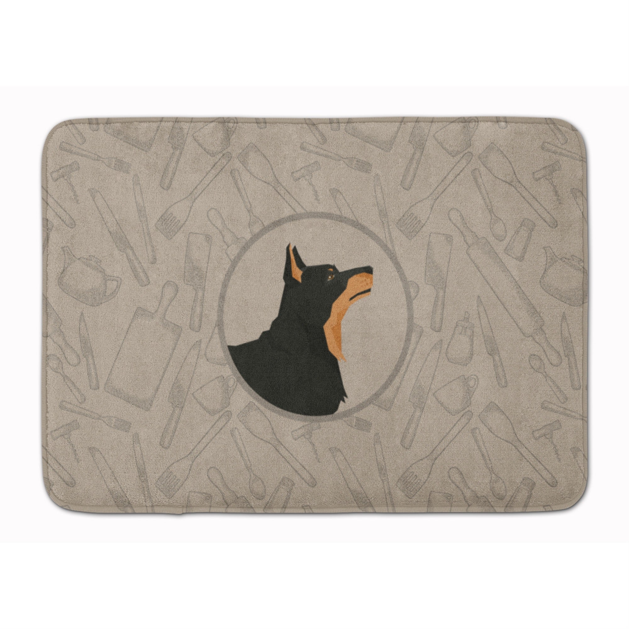'Caroline'S Treasures Lancashire Terrier In The Kitchen Machine Washable Memory Foam Mat Doormats, Multicolor''
