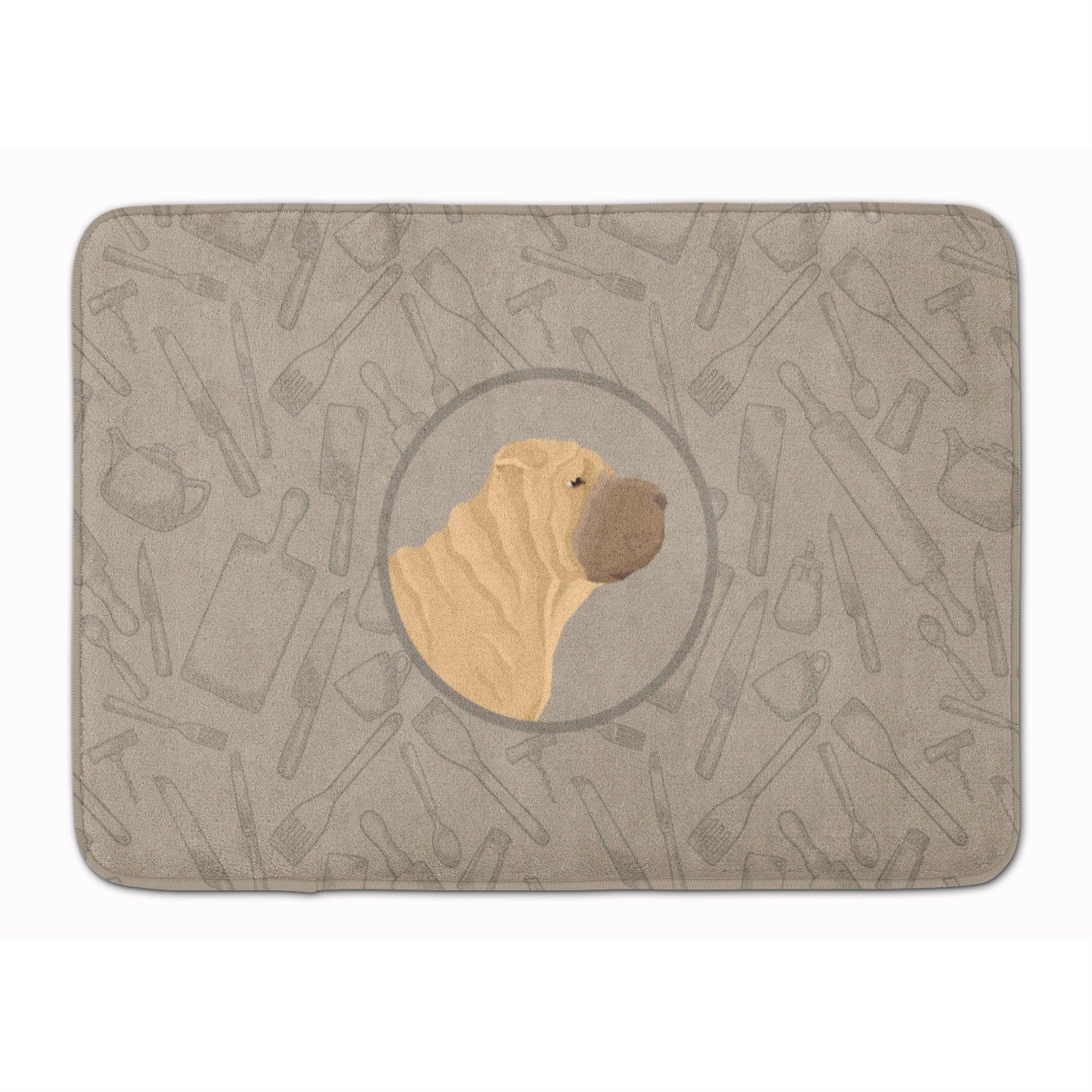 'Caroline'S Treasures Shar Pei In The Kitchen Machine Washable Memory Foam Mat Doormats, Multicolor''