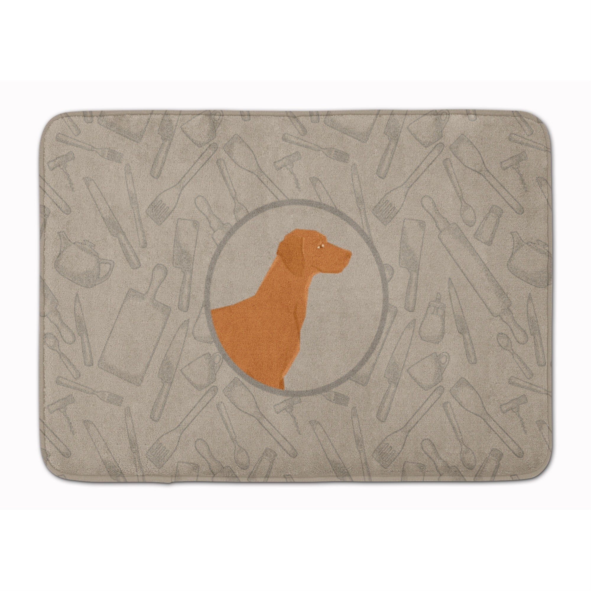 'Caroline'S Treasures Vizsla In The Kitchen Machine Washable Memory Foam Mat Doormats, Multicolor''