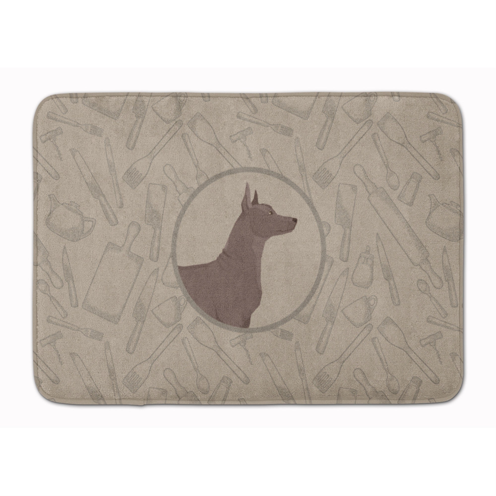 'Caroline'S Treasures Mexican Hairless Dog Xolo In The Kitchen Machine Washable Memory Foam Mat Doormats, Multicolor''