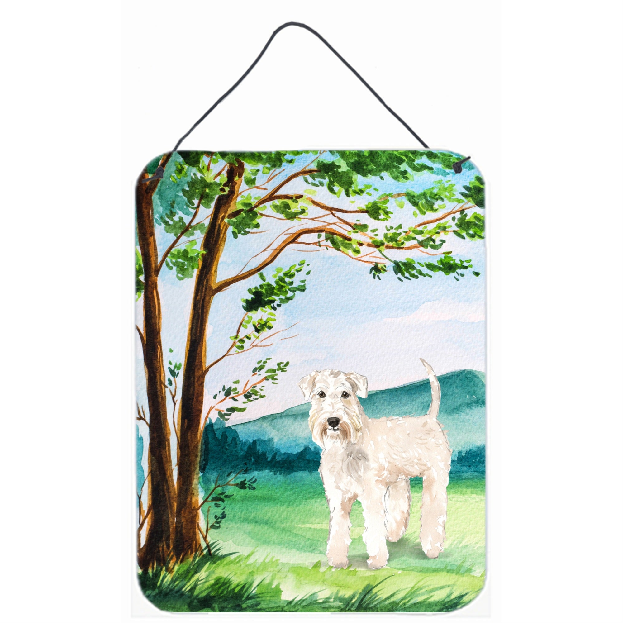 'Caroline'S Treasures Under The Tree Wheaten Terrier Door Hanging Prints Wall-Decor, Multicolor''