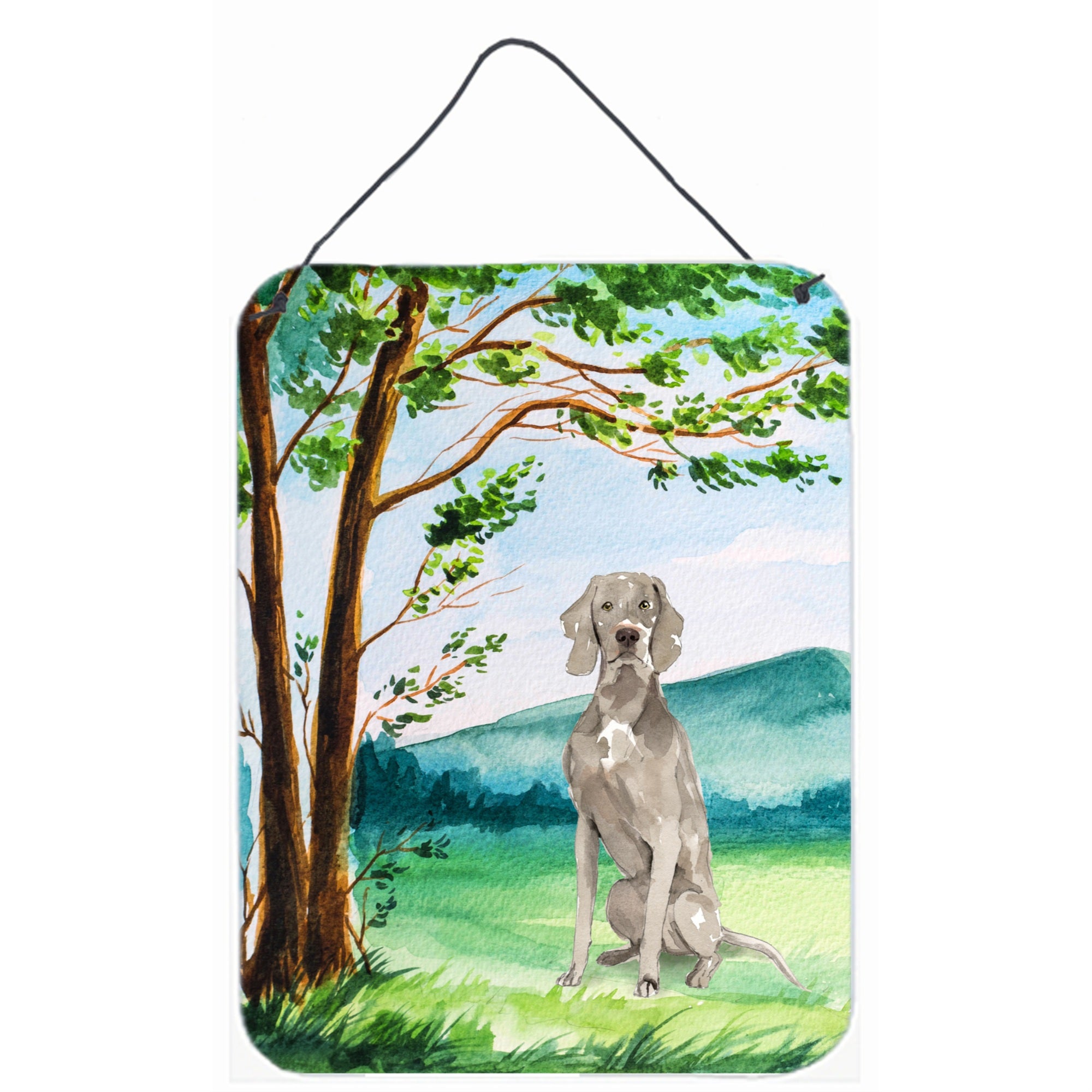 'Caroline'S Treasures Under The Tree Weimaraner Door Hanging Prints Wall-Decor, Multicolor''