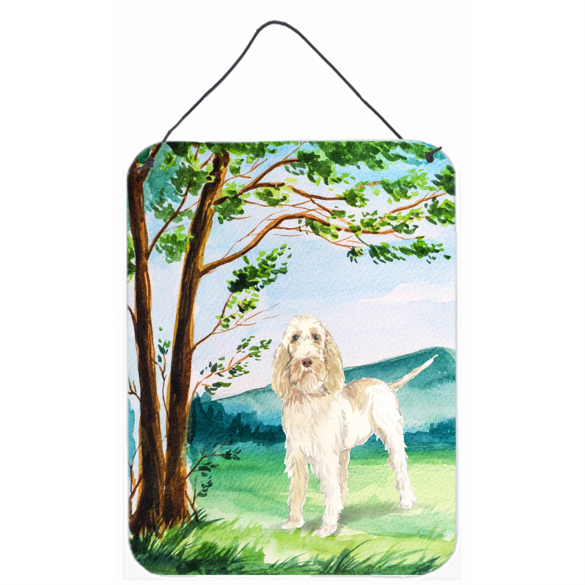 'Caroline'S Treasures Under The Tree Spinone Italiano Door Hanging Prints Wall-Decor, Multicolor''