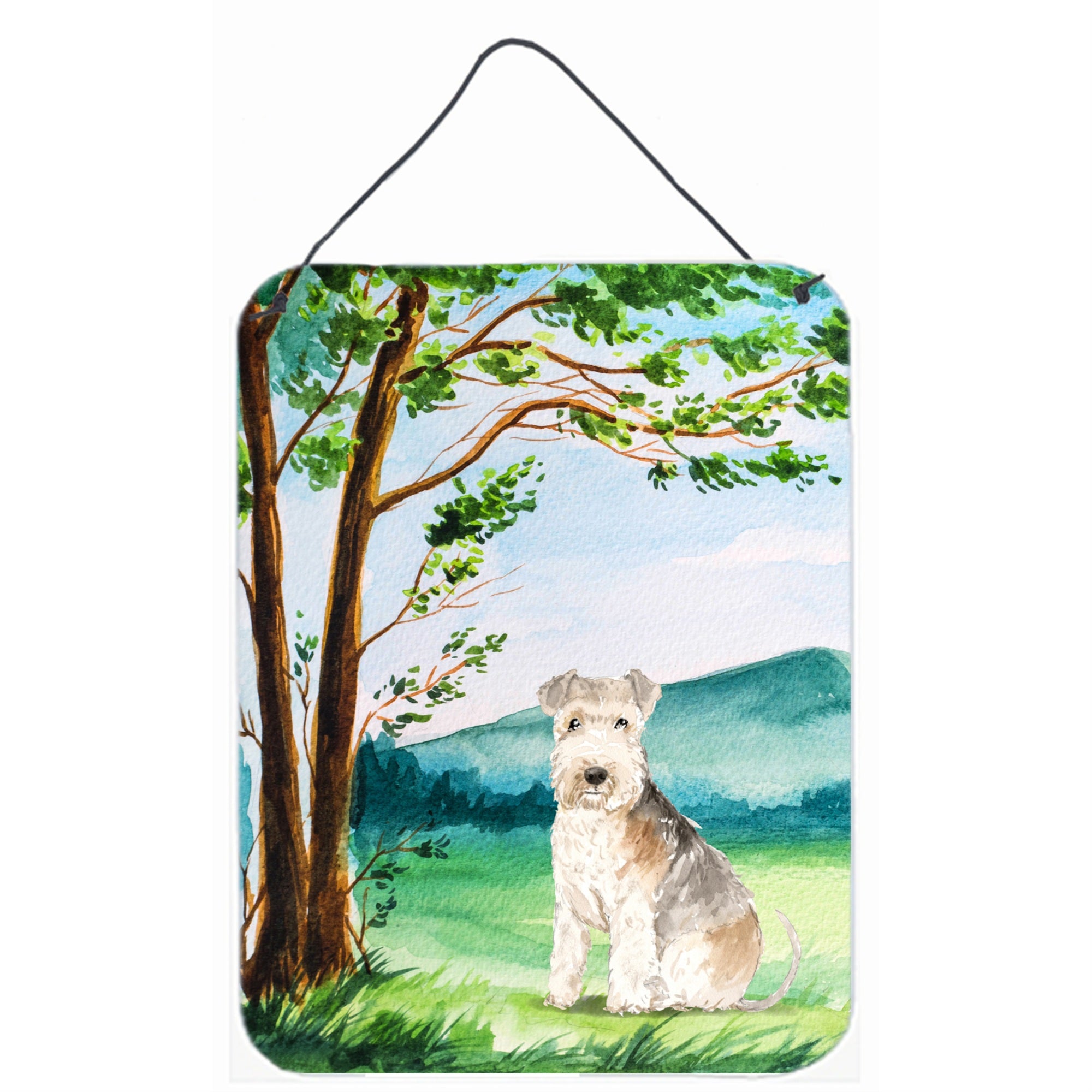 'Caroline'S Treasures Under The Tree Lakeland Terrier Door Hanging Prints Wall-Decor, Multicolor''