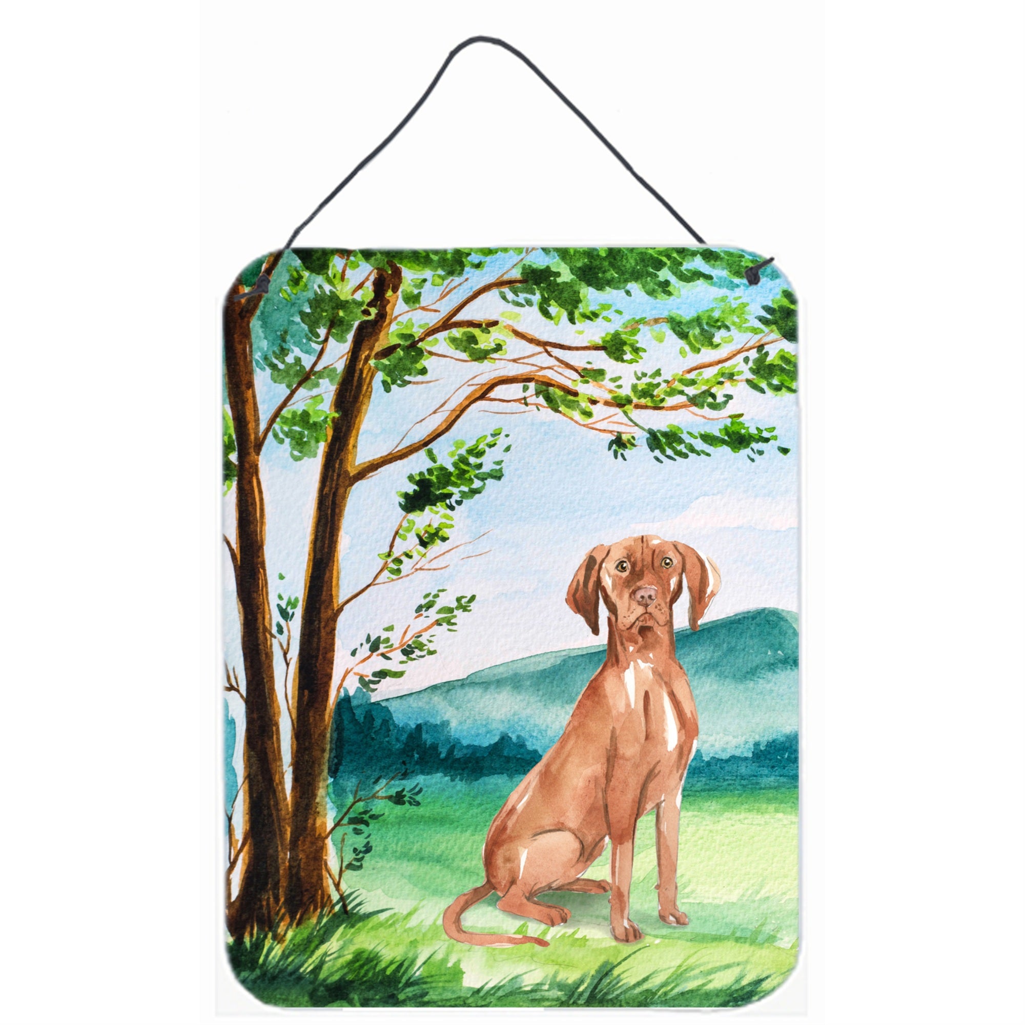 'Caroline'S Treasures Under The Tree Vizsla Door Hanging Prints Wall-Decor, Multicolor''