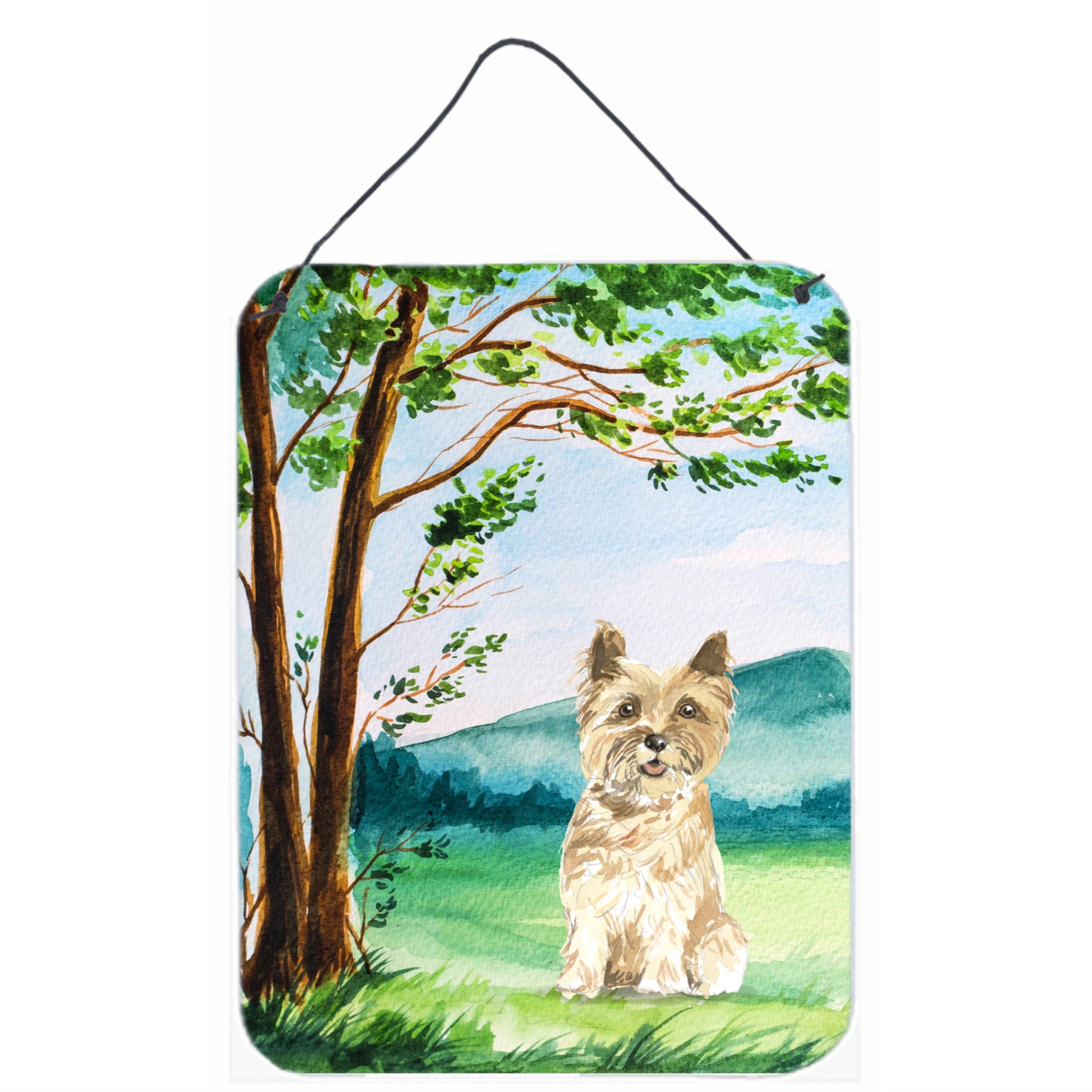 'Caroline'S Treasures Under The Tree Cairn Terrier Door Hanging Prints Wall-Decor, Multicolor''