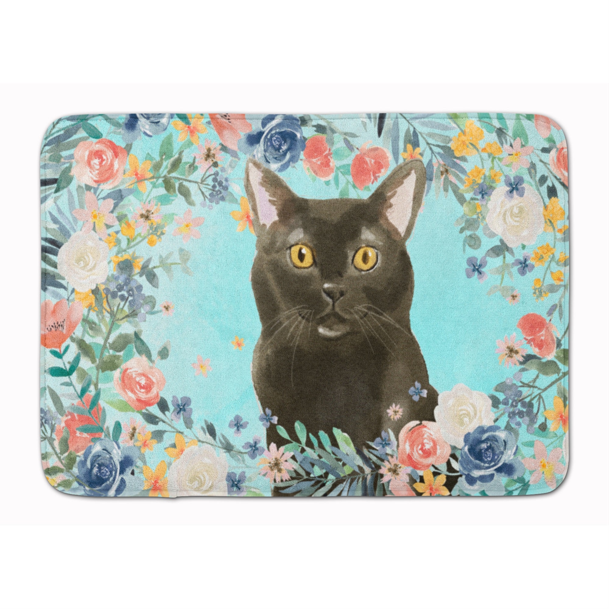 'Caroline'S Treasures Bombay Spring Flowers Machine Washable Memory Foam Mat Doormats, Multicolor''