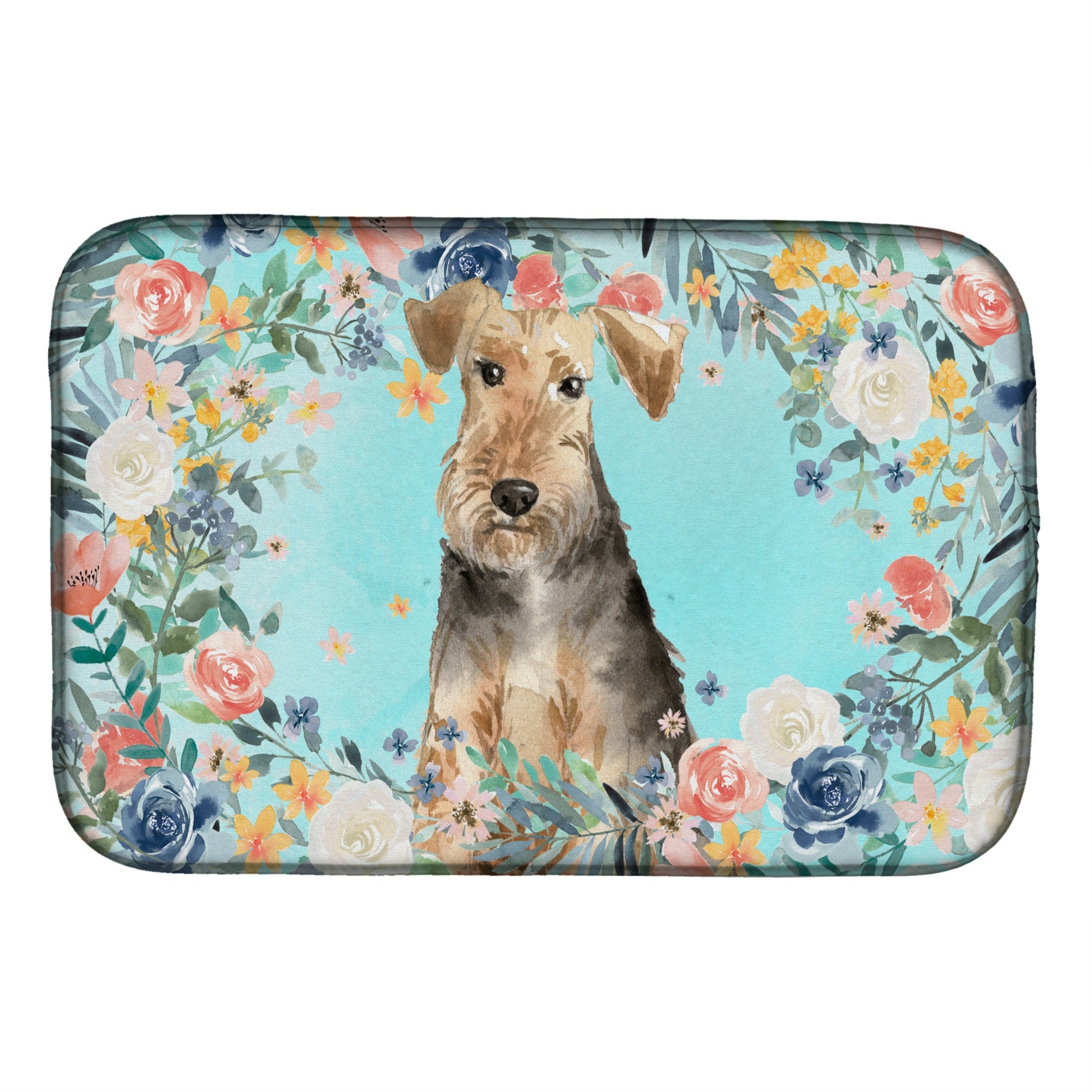 'Caroline'S Treasures Ck3405Ddm Airedale Terrier Dish-Drying-Mats, 14 X 21, Multicolor''