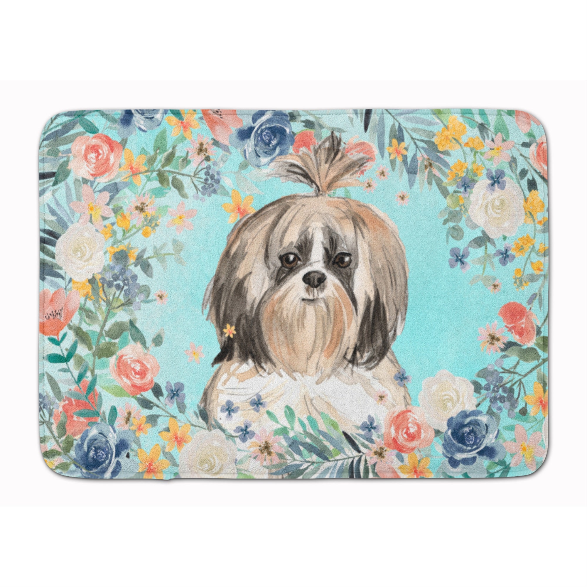 'Caroline'S Treasures Shih Tzu Machine Washable Memory Foam Mat Doormats, Multicolor''