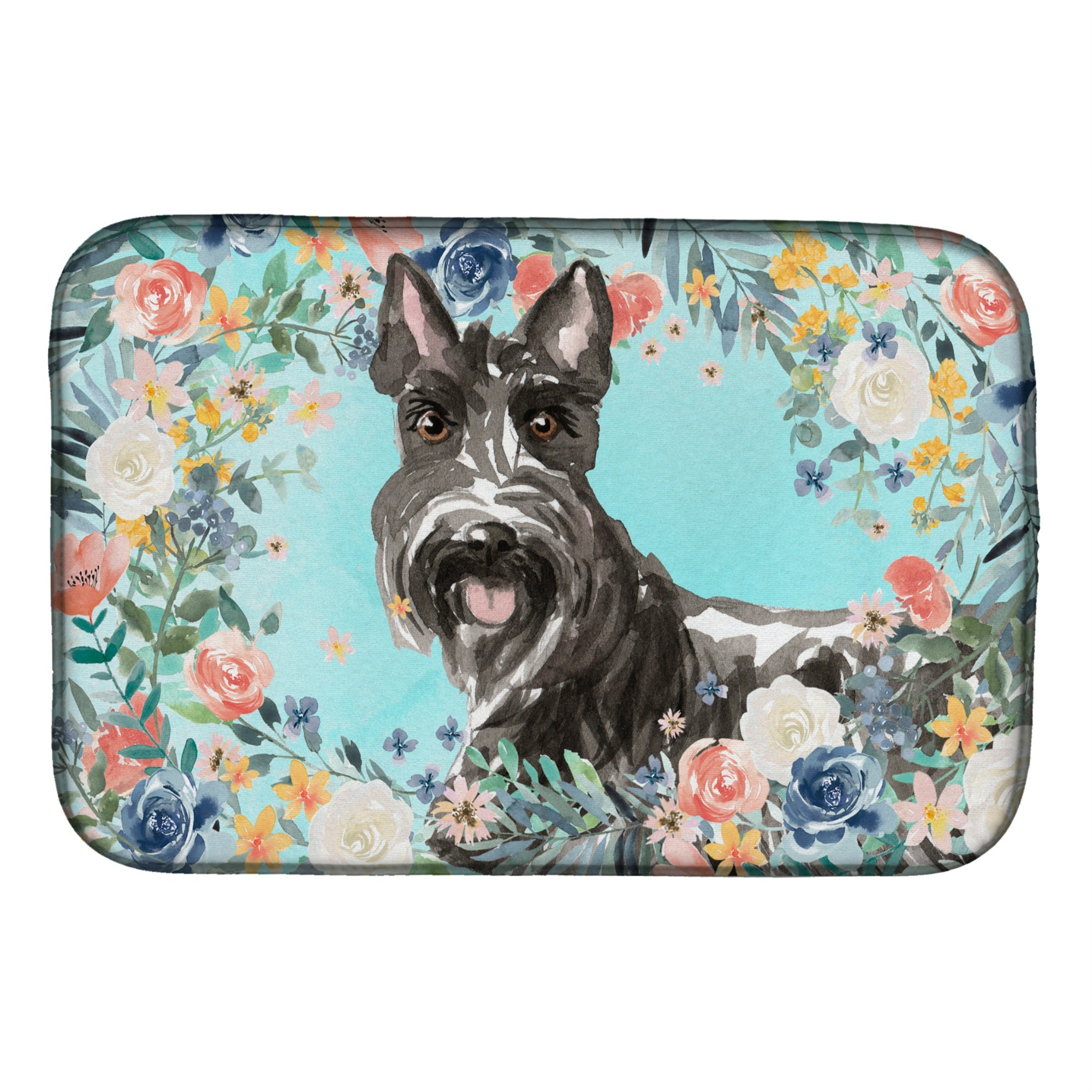'Caroline'S Treasures Ck3412Ddm Scottish Terrier Dish-Drying-Mats, 14 X 21, Multicolor''