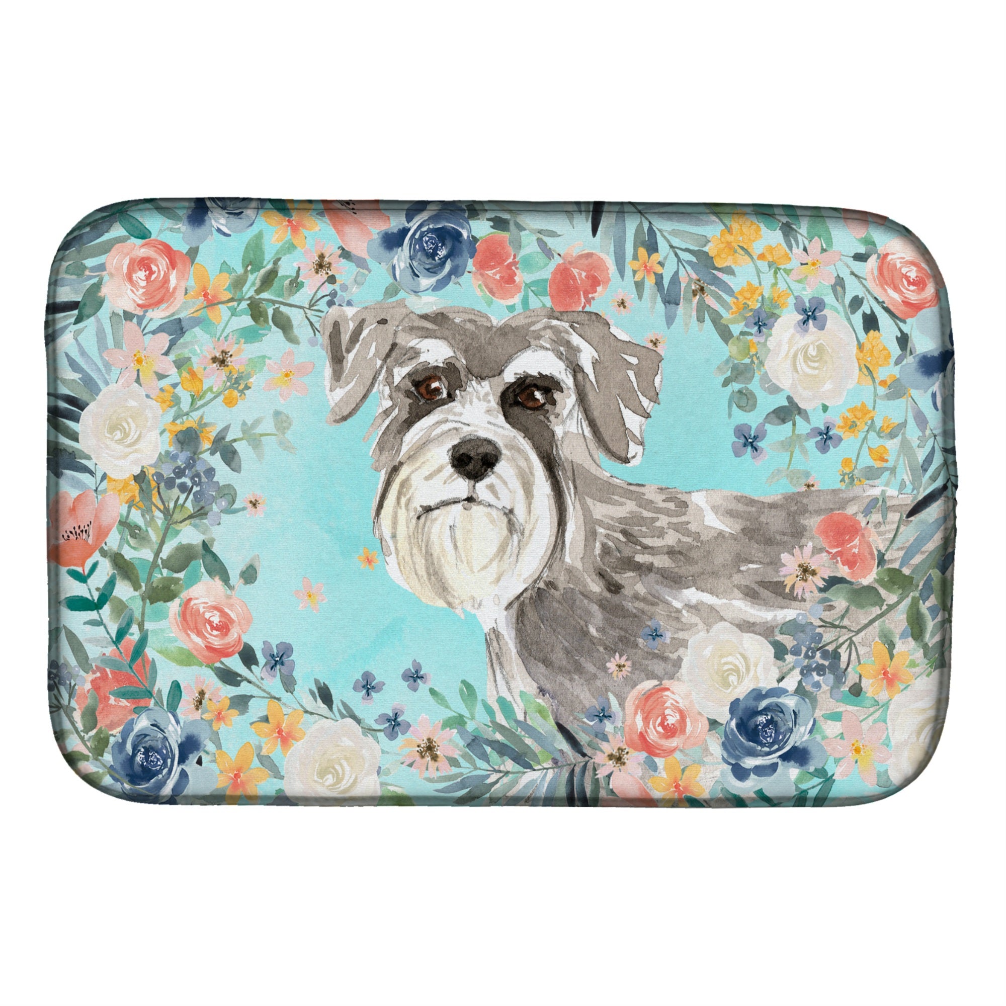 'Caroline'S Treasures Ck3413Ddm Schnauzer #1 Dish-Drying-Mats, 14 X 21, Multicolor''