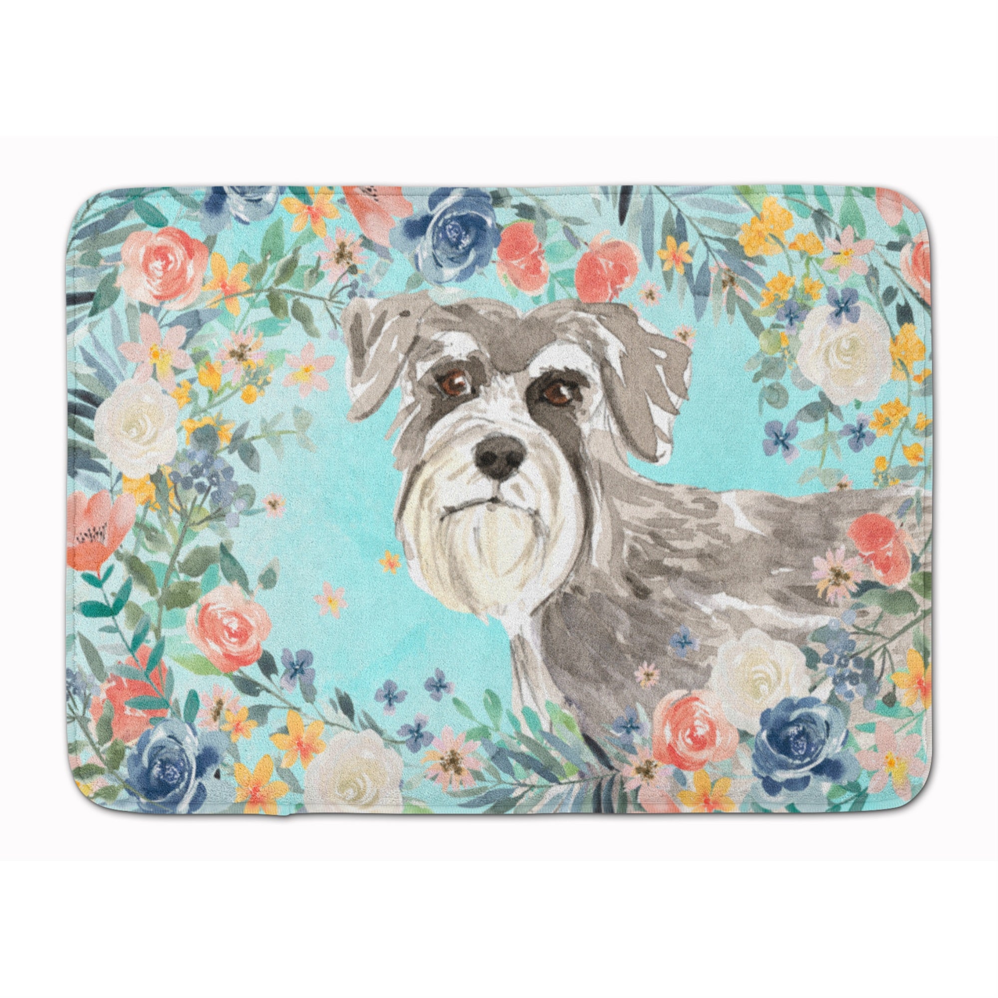 'Caroline'S Treasures Schnauzer #1 Machine Washable Memory Foam Mat Doormats, Multicolor''