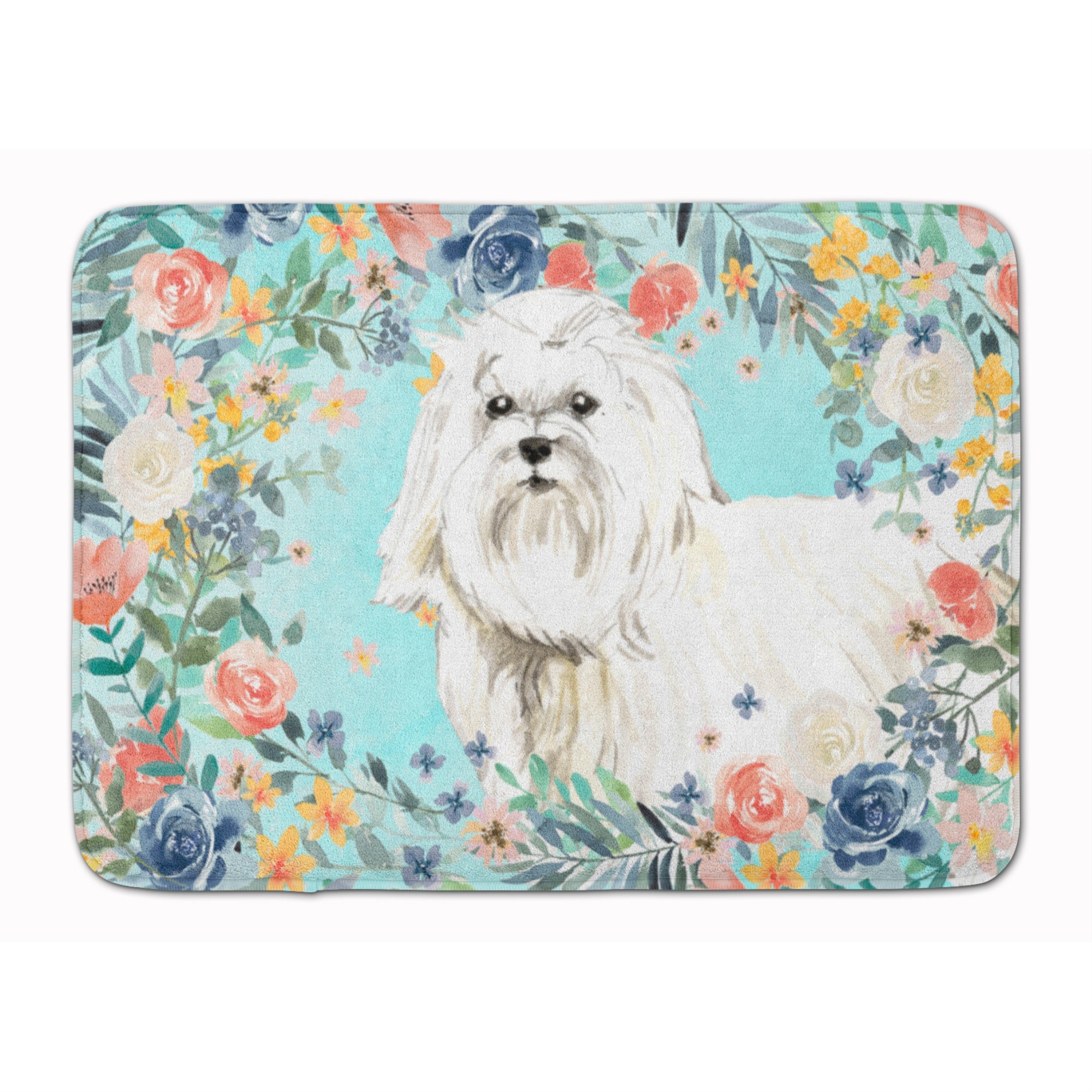 'Caroline'S Treasures Maltese Machine Washable Memory Foam Mat Doormats, Multicolor''