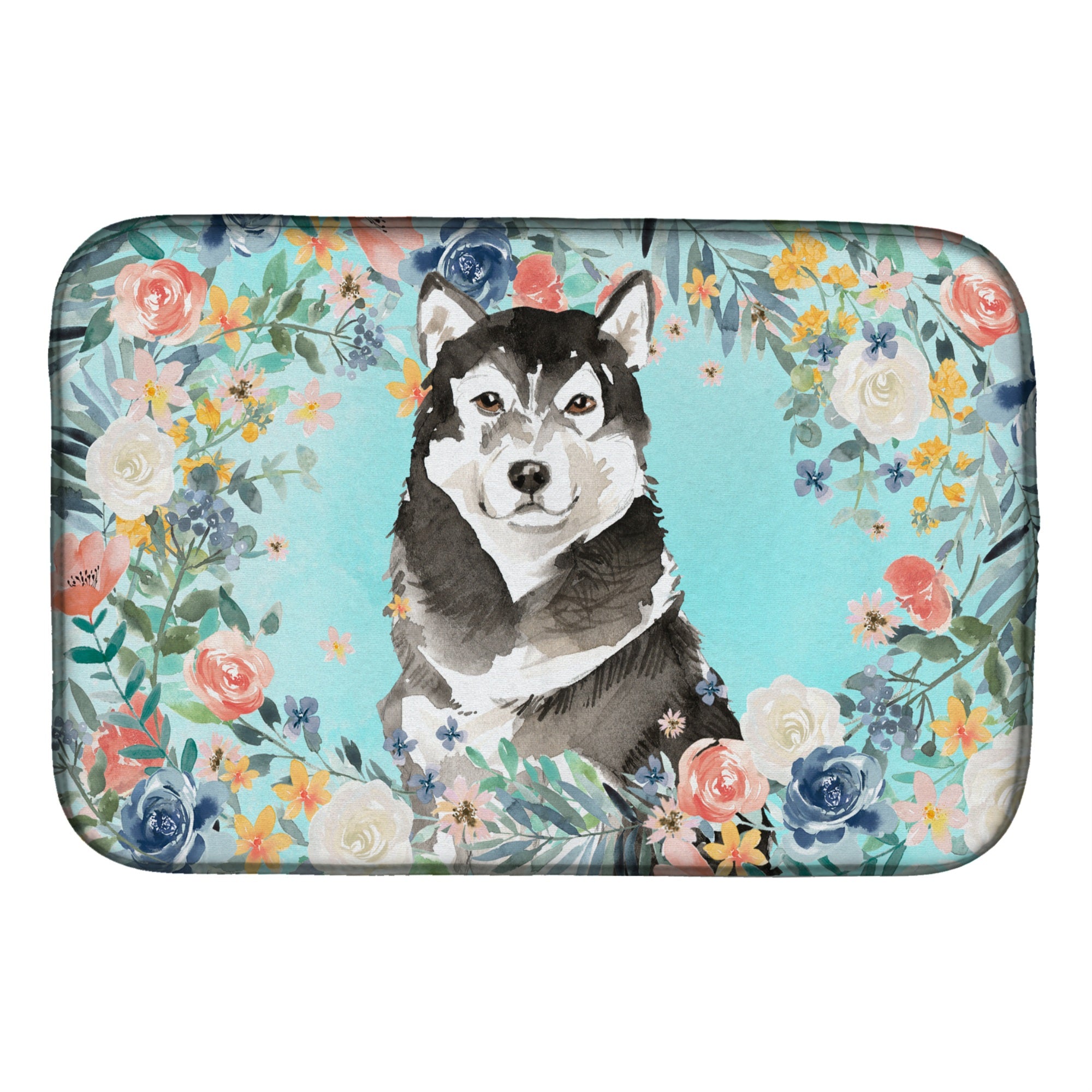 'Caroline'S Treasures Ck3419Ddm Alaskan Malamute Dish-Drying-Mats, 14 X 21, Multicolor''