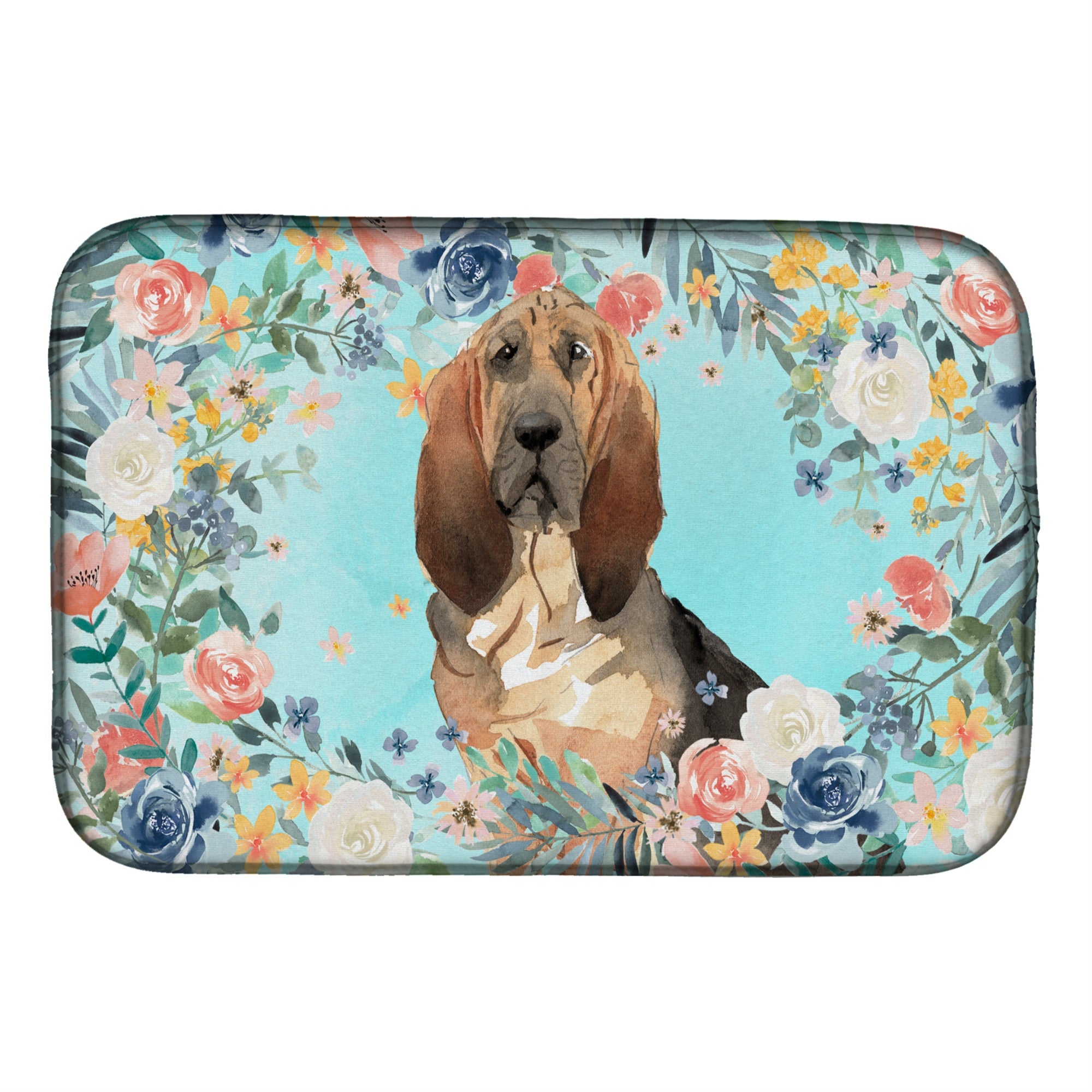 'Caroline'S Treasures Ck3434Ddm Bloodhound Dish-Drying-Mats, 14 X 21, Multicolor''