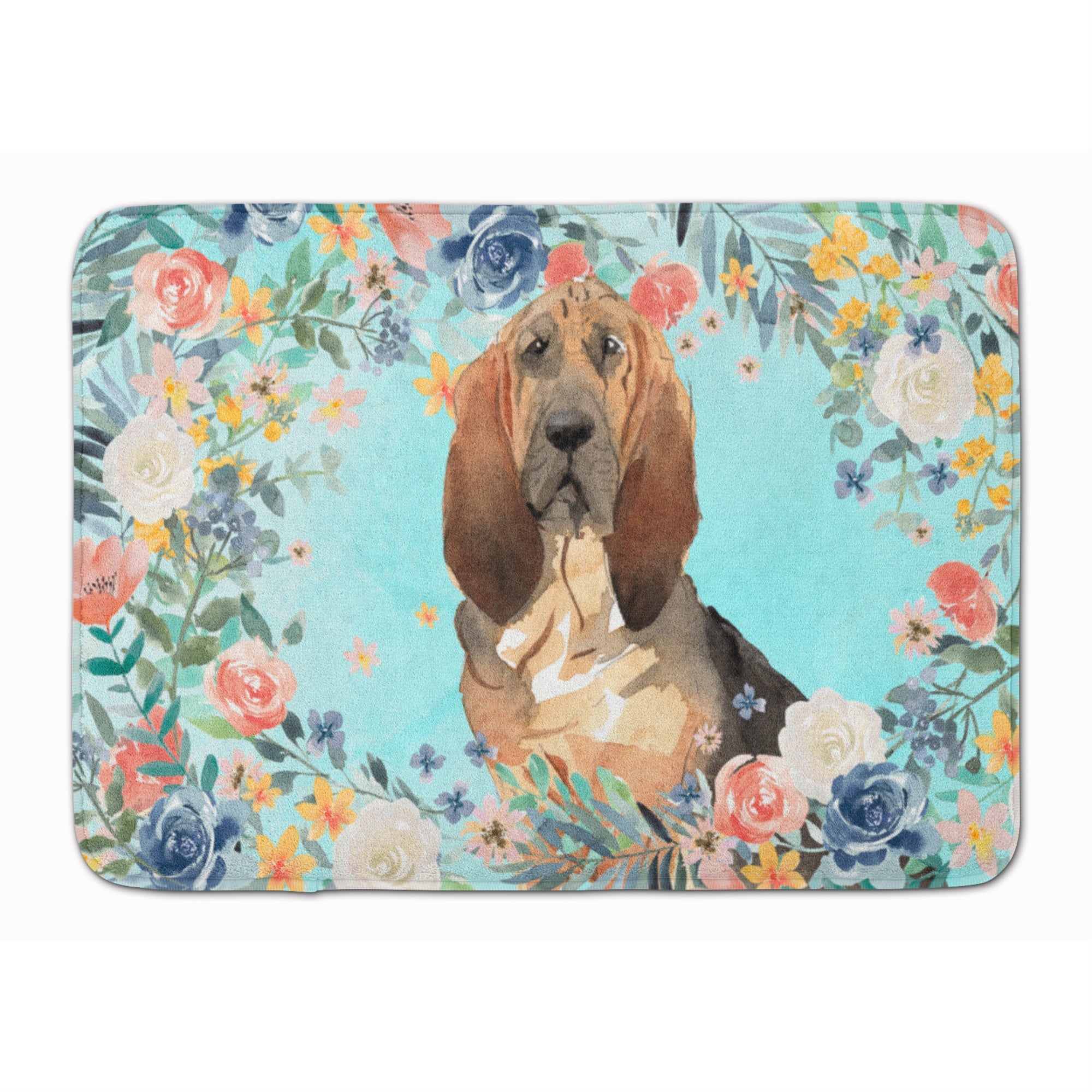 'Caroline'S Treasures Bloodhound Machine Washable Memory Foam Mat Doormats, Multicolor''