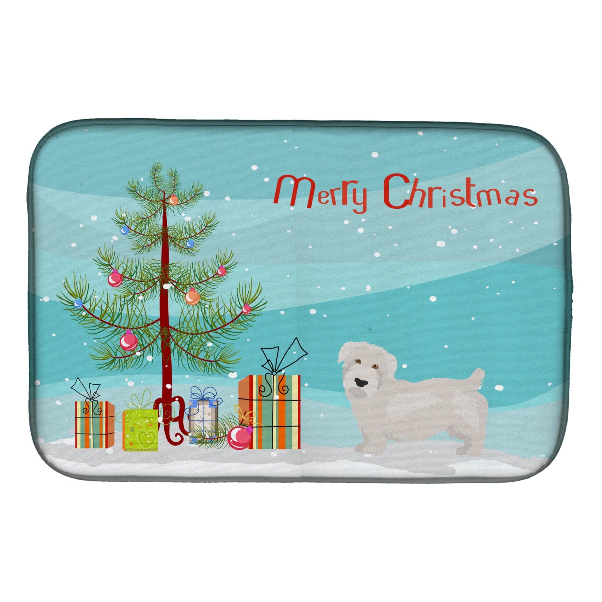 'Caroline'S Treasures Ck3457Ddm Glen Of Imal Christmas Tree Dish-Drying-Mats, 14 X 21, Multicolor''