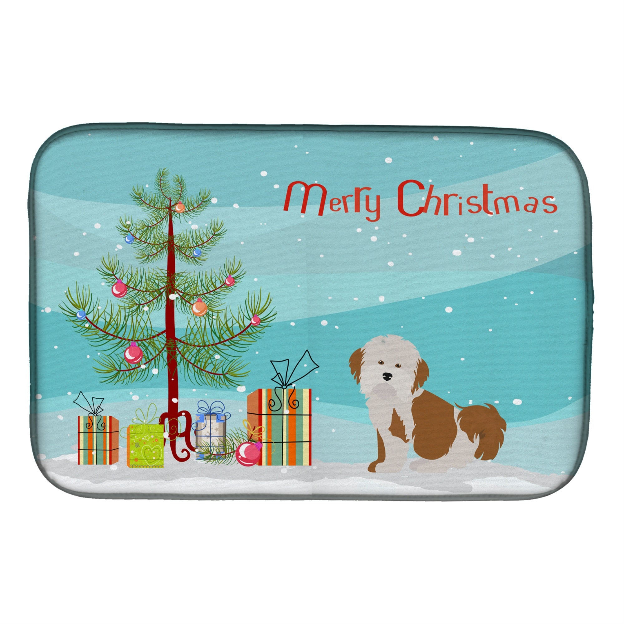 'Caroline'S Treasures Ck3458Ddm Havanese Christmas Tree Dish-Drying-Mats, 14 X 21, Multicolor''