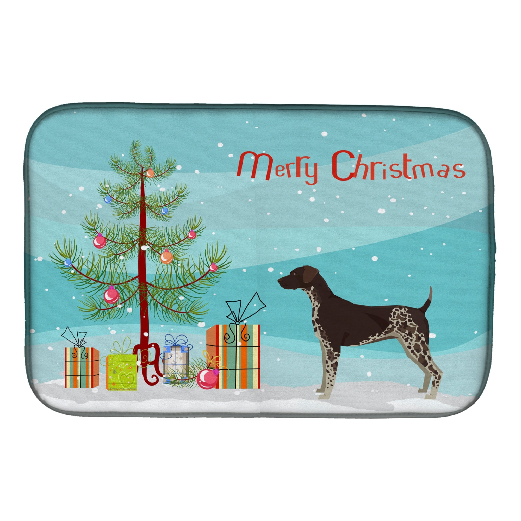 'Caroline'S Treasures German Shorthaired Pointer Christmas Tree Dish-Drying-Mats, 14 X 21, Multicolor''