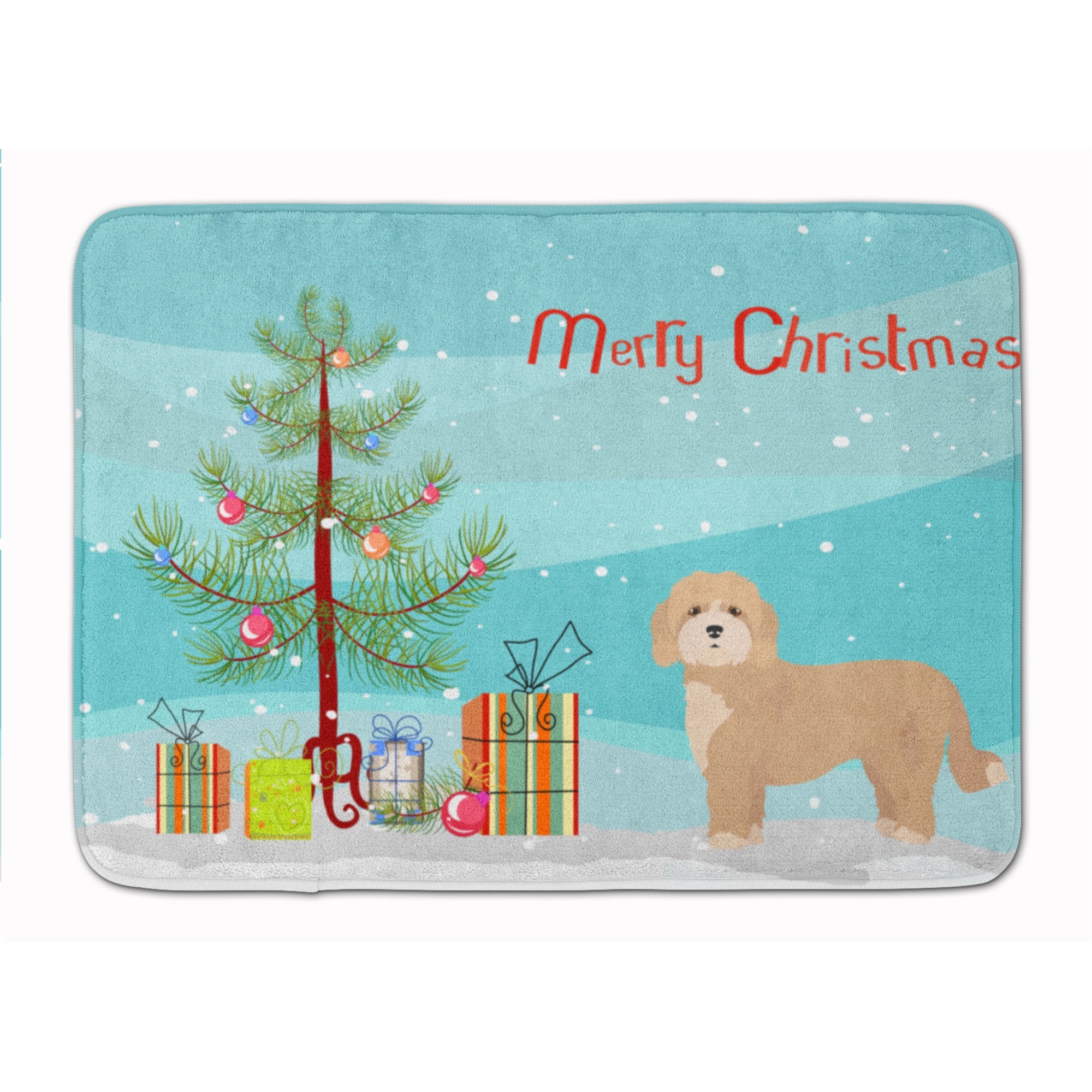 'Caroline'S Treasures Cavachon Christmas Tree Machine Washable Memory Foam Mat Doormats, Multicolor''