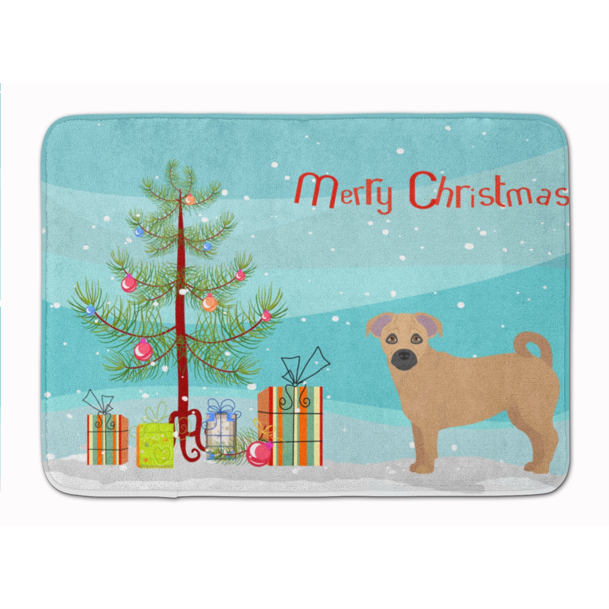 'Caroline'S Treasures Tan Jug Christmas Tree Machine Washable Memory Foam Mat Doormats, Multicolor''