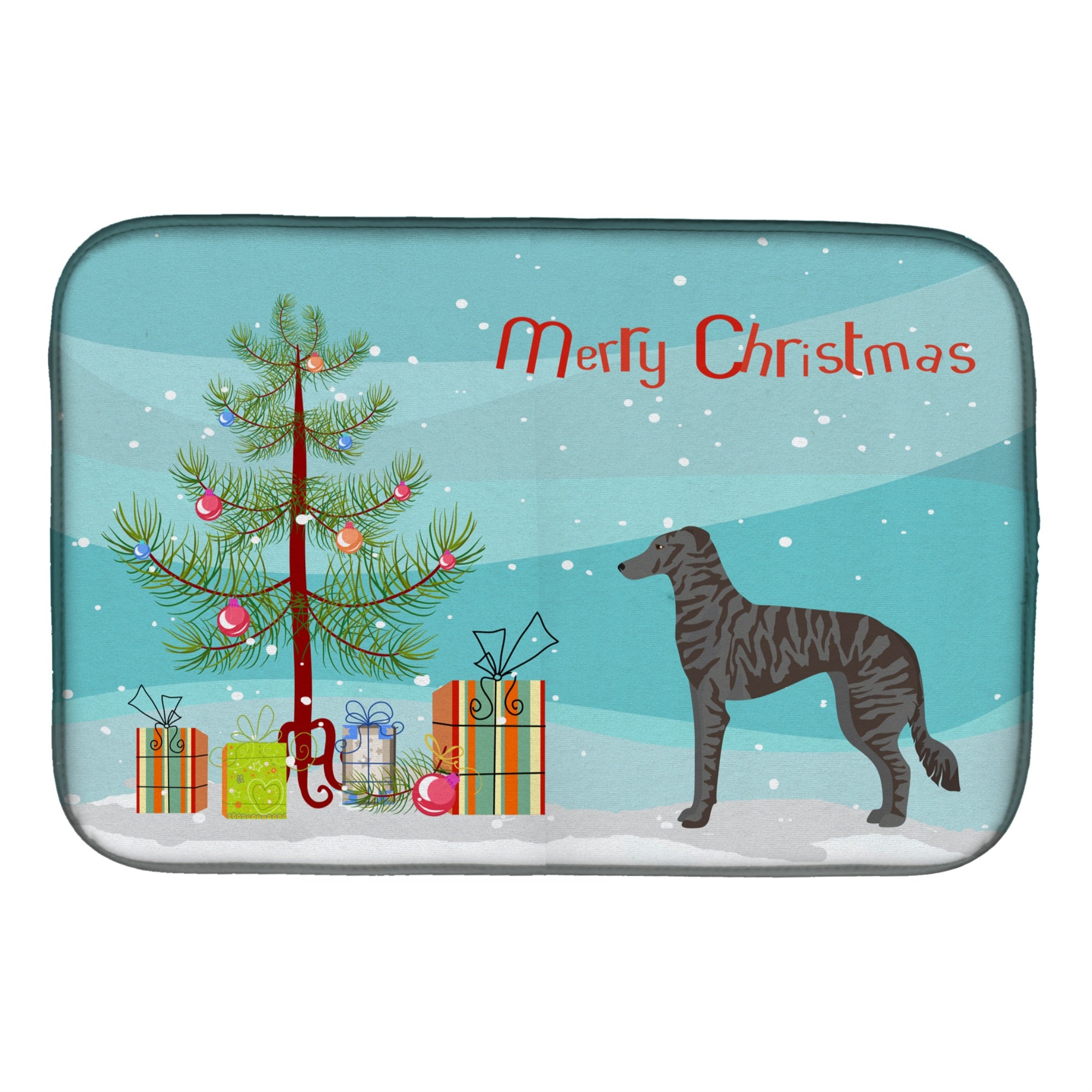 'Caroline'S Treasures Ck3849Ddm Longdog Christmas Tree Dish-Drying-Mats, 14 X 21, Multicolor''
