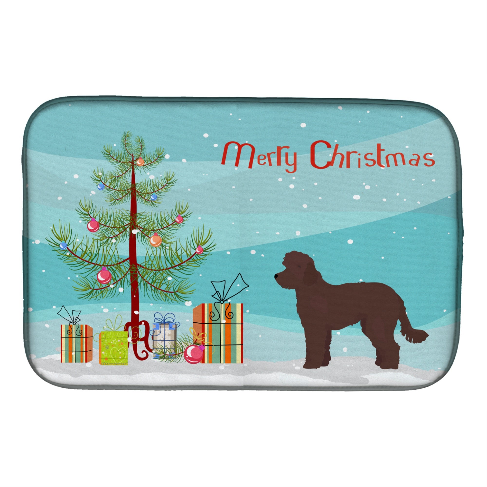 'Caroline'S Treasures Ck3880Ddm Whoodle #1 Christmas Tree Dish-Drying-Mats, 14 X 21, Multicolor''