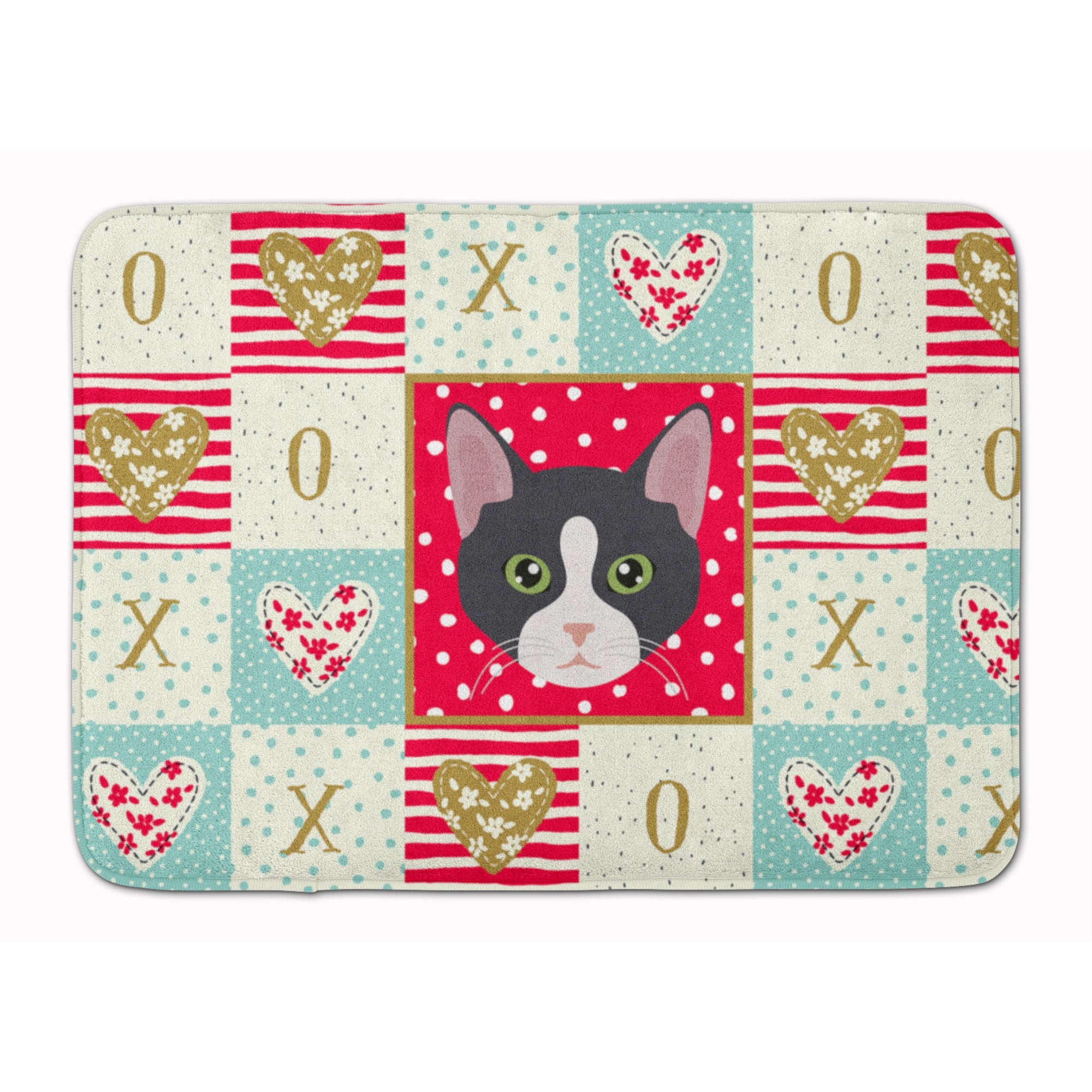 'Caroline'S Treasures American Polydactyl Cat Love Machine Washable Memory Foam Mat Doormats, Multicolor''