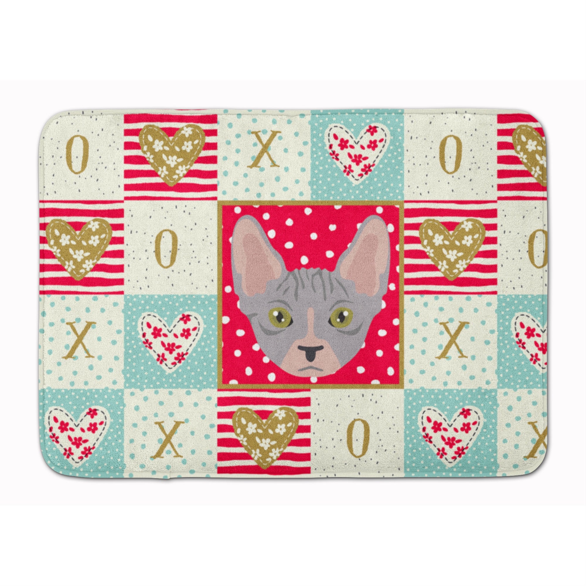 'Caroline'S Treasures Bambino Cat Love Machine Washable Memory Foam Mat Doormats, Multicolor''