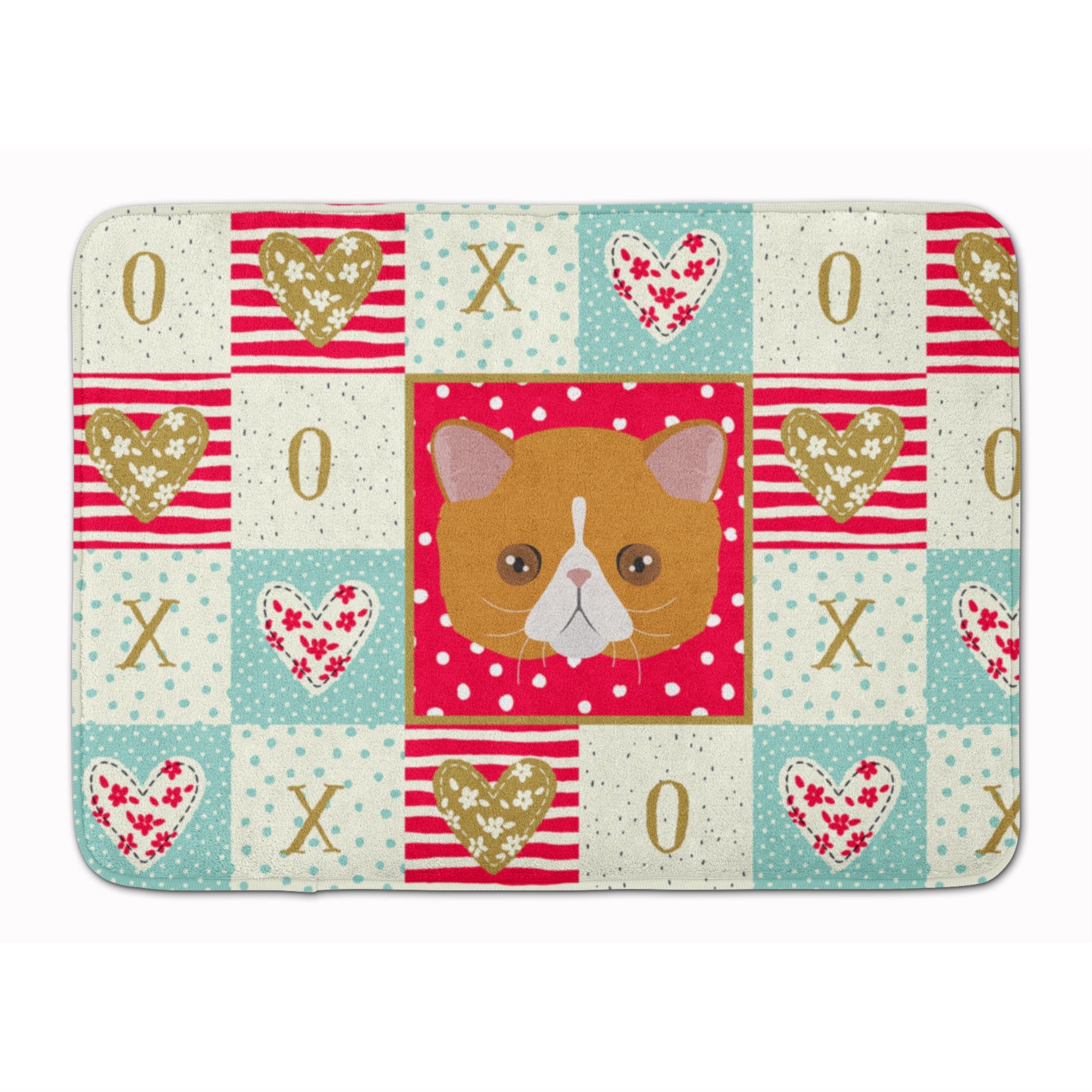 'Caroline'S Treasures Exotic Shorthair Cat Love Machine Washable Memory Foam Mat Doormats, Multicolor''