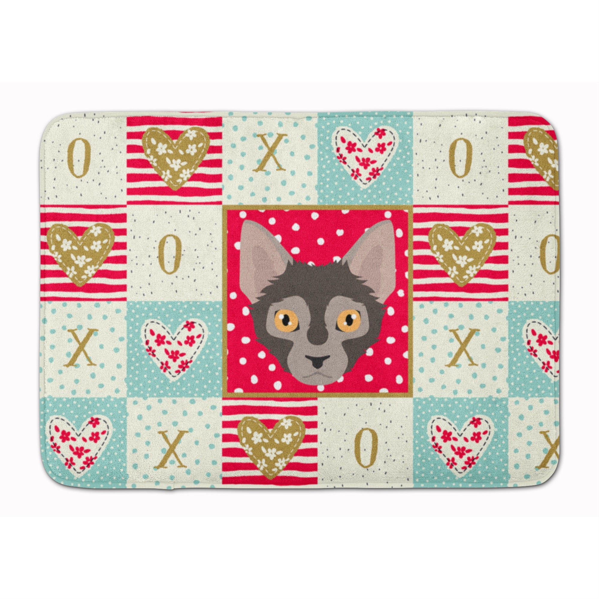 'Caroline'S Treasures Lykoi Cat Love Machine Washable Memory Foam Mat Doormats, Multicolor''