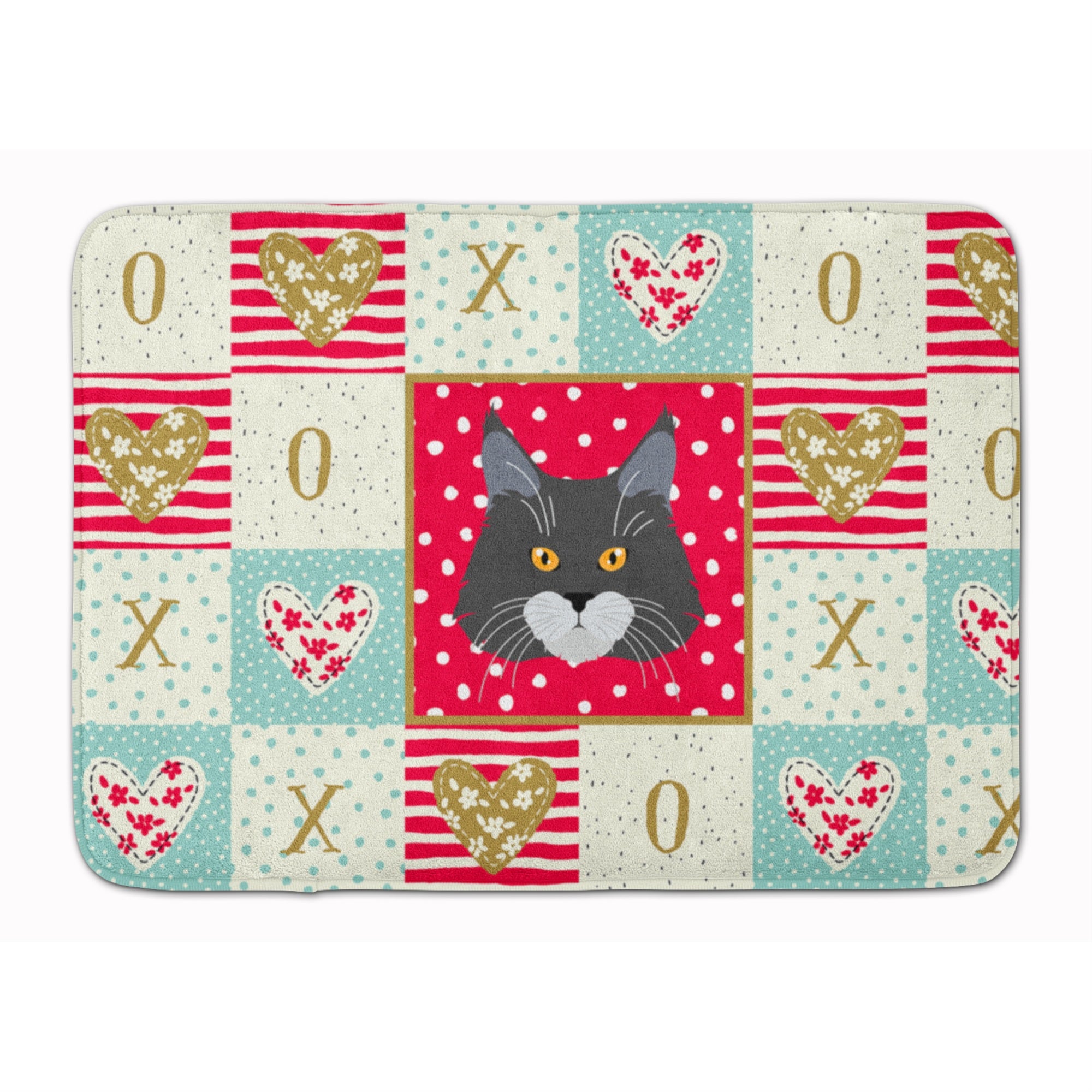 'Caroline'S Treasures Maine Coon Cat Love Machine Washable Memory Foam Mat Doormats, Multicolor''