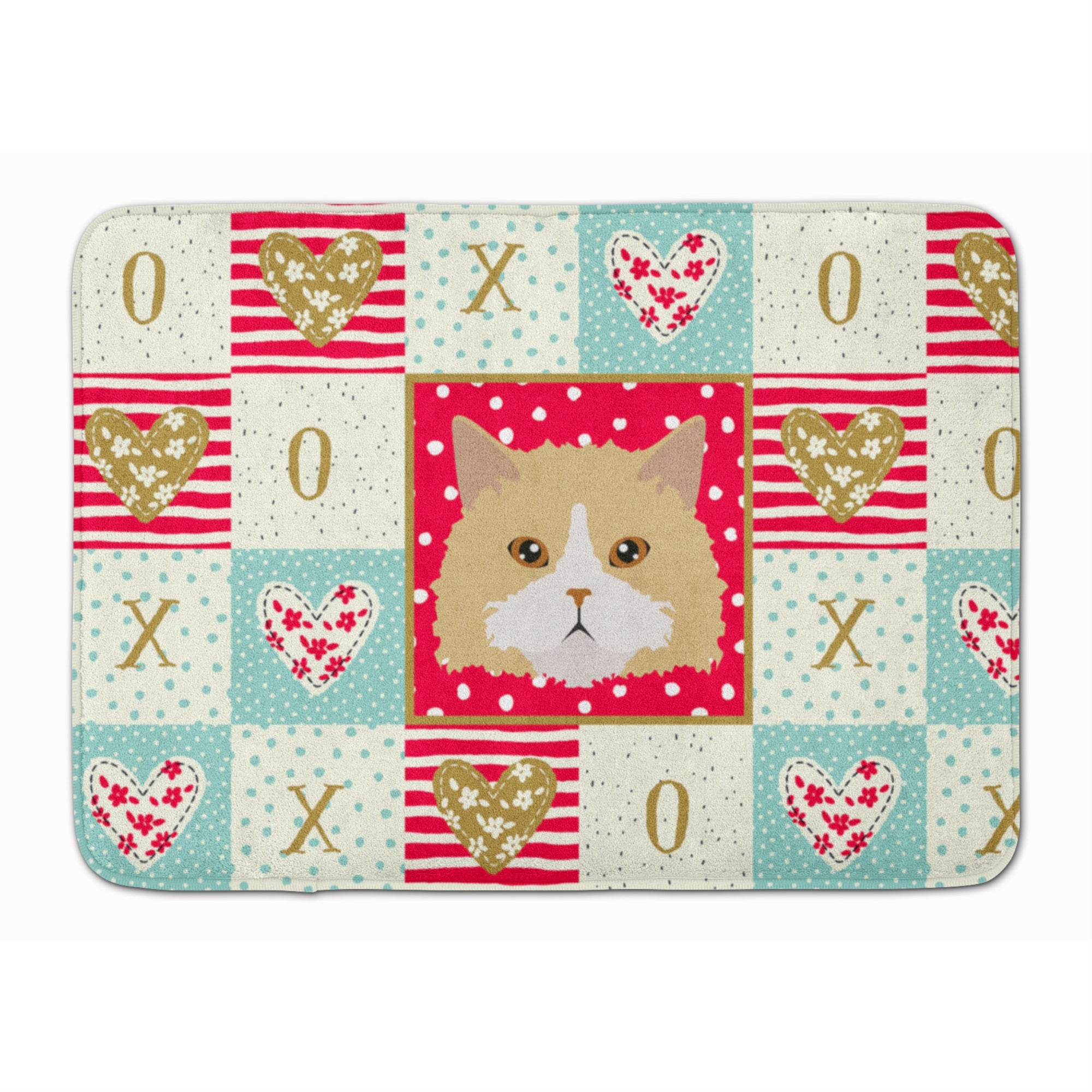 'Caroline'S Treasures Oregon Rex Cat Love Machine Washable Memory Foam Mat Doormats, Multicolor''