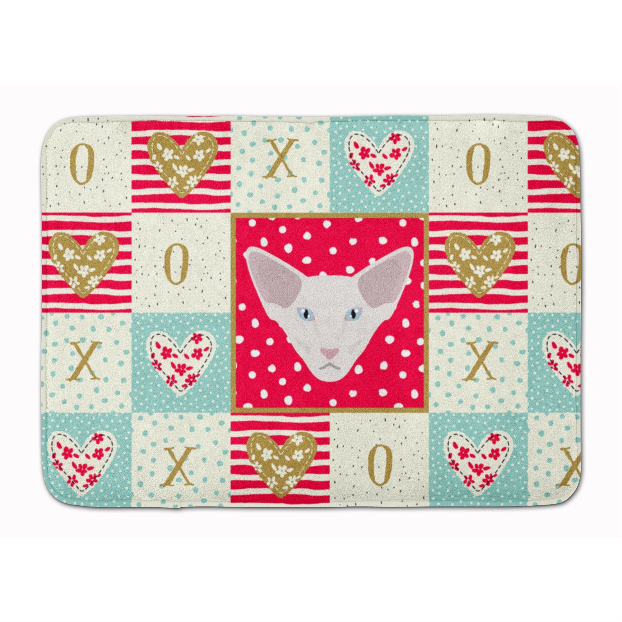 'Caroline'S Treasures Oriental Longhair Cat Love Machine Washable Memory Foam Mat Doormats, Multicolor''