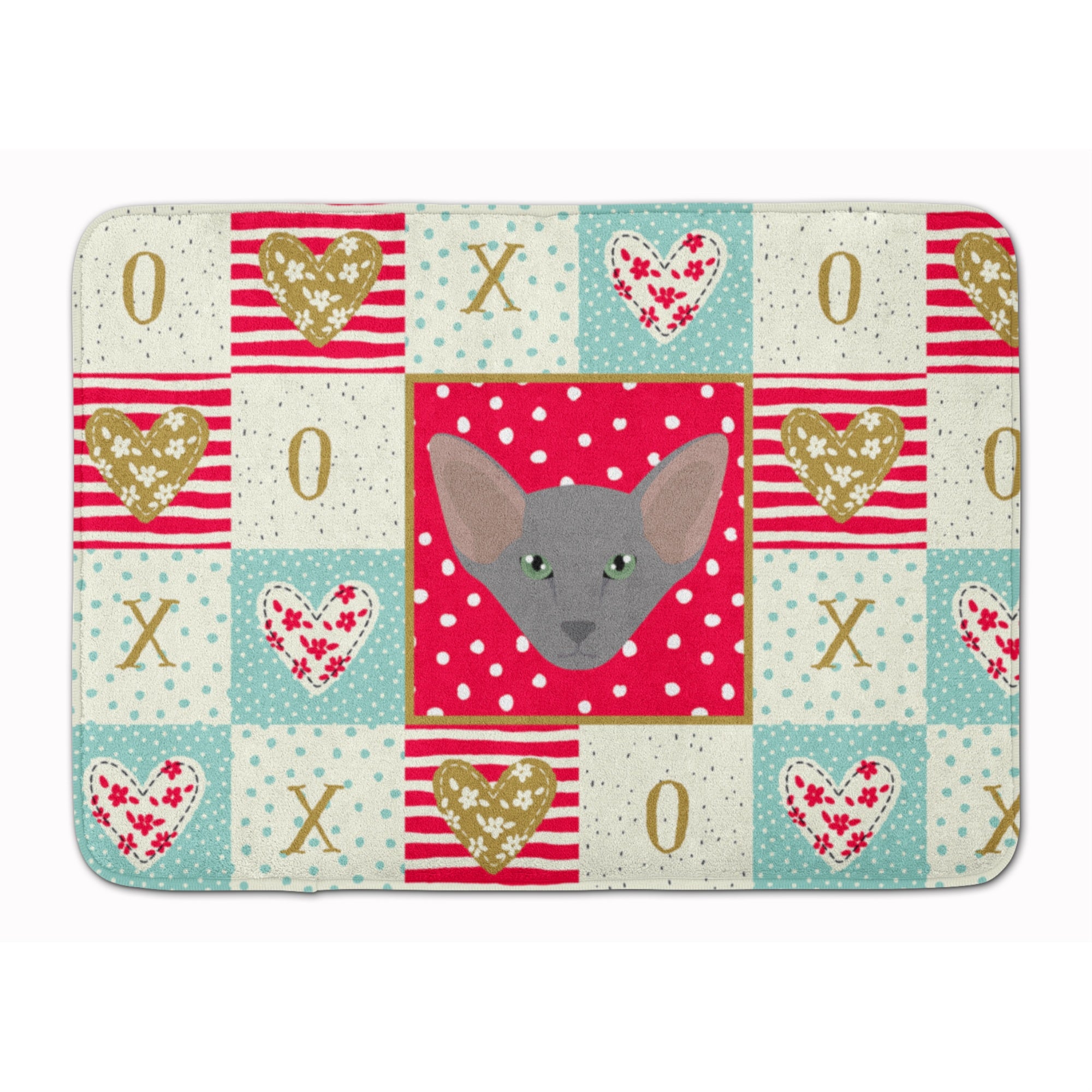 'Caroline'S Treasures Oriental Shorthair Cat Love Machine Washable Memory Foam Mat Doormats, Multicolor''