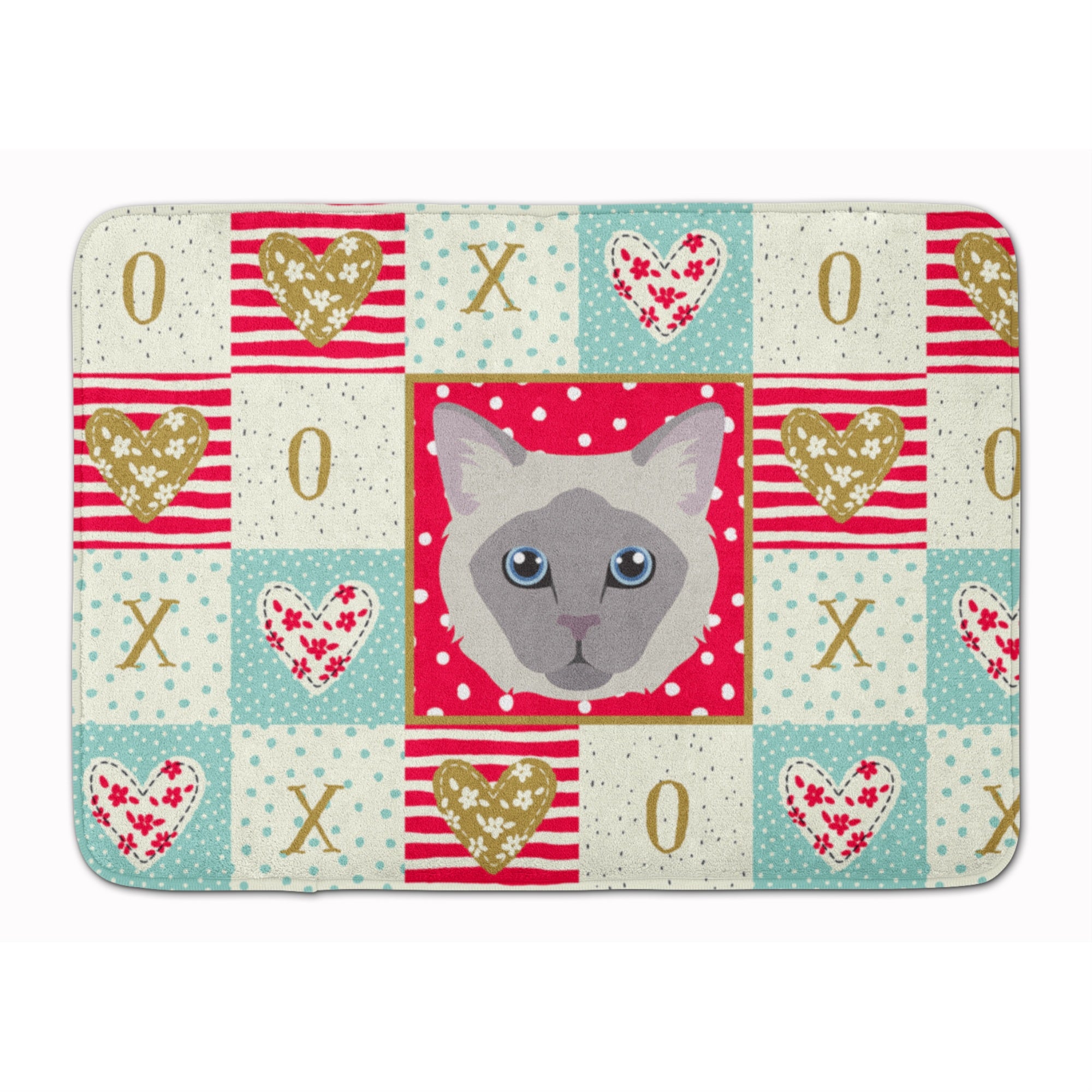 'Caroline'S Treasures Owyhee Bob Cat Love Machine Washable Memory Foam Mat Doormats, Multicolor''